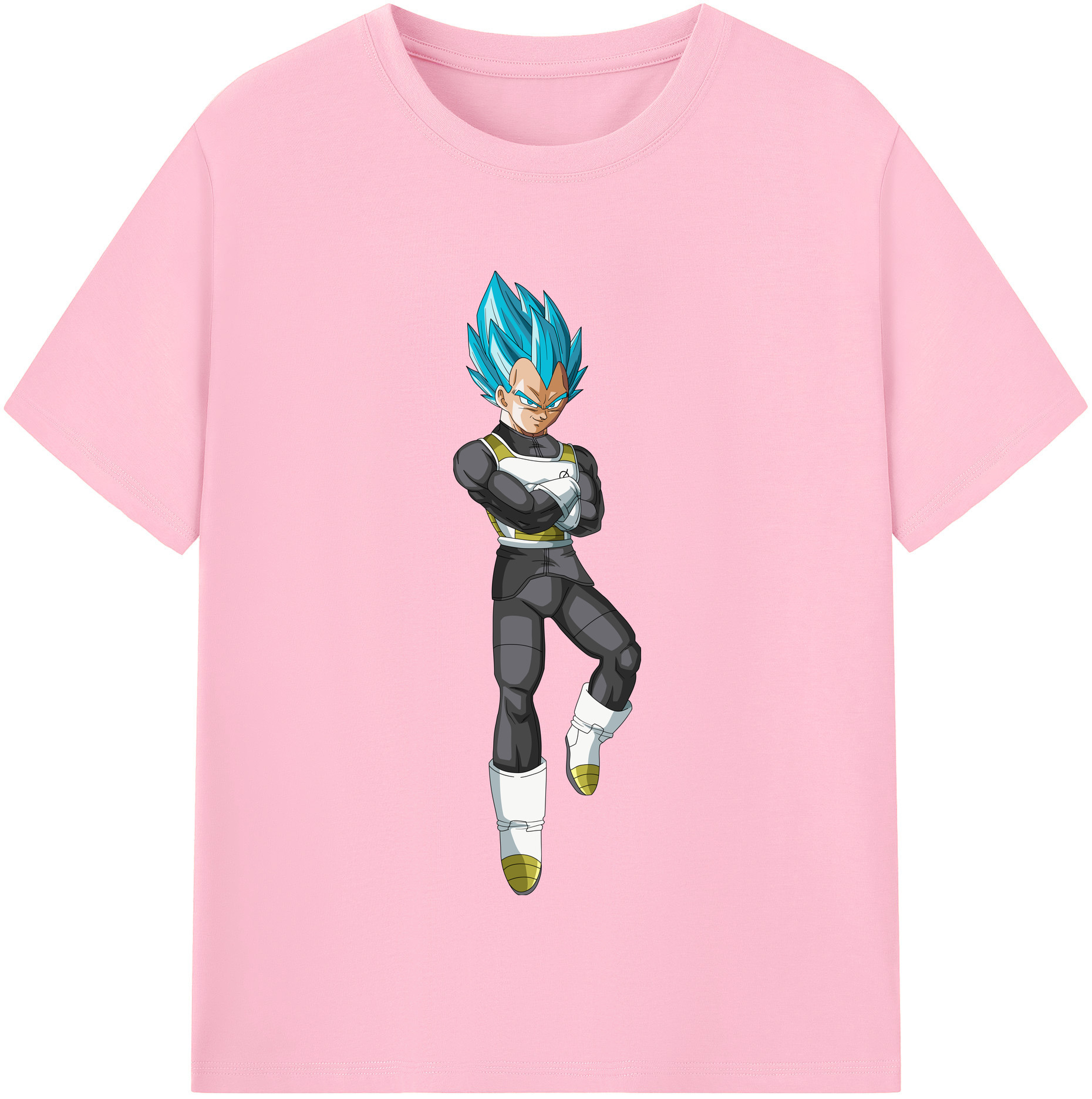 （画像用） ドラゴンボール ベジータ四世（Bejīta Yonsei）DRAGON BALL Vegeta IV 綿100％半袖Tシャツ（フロントプリント）