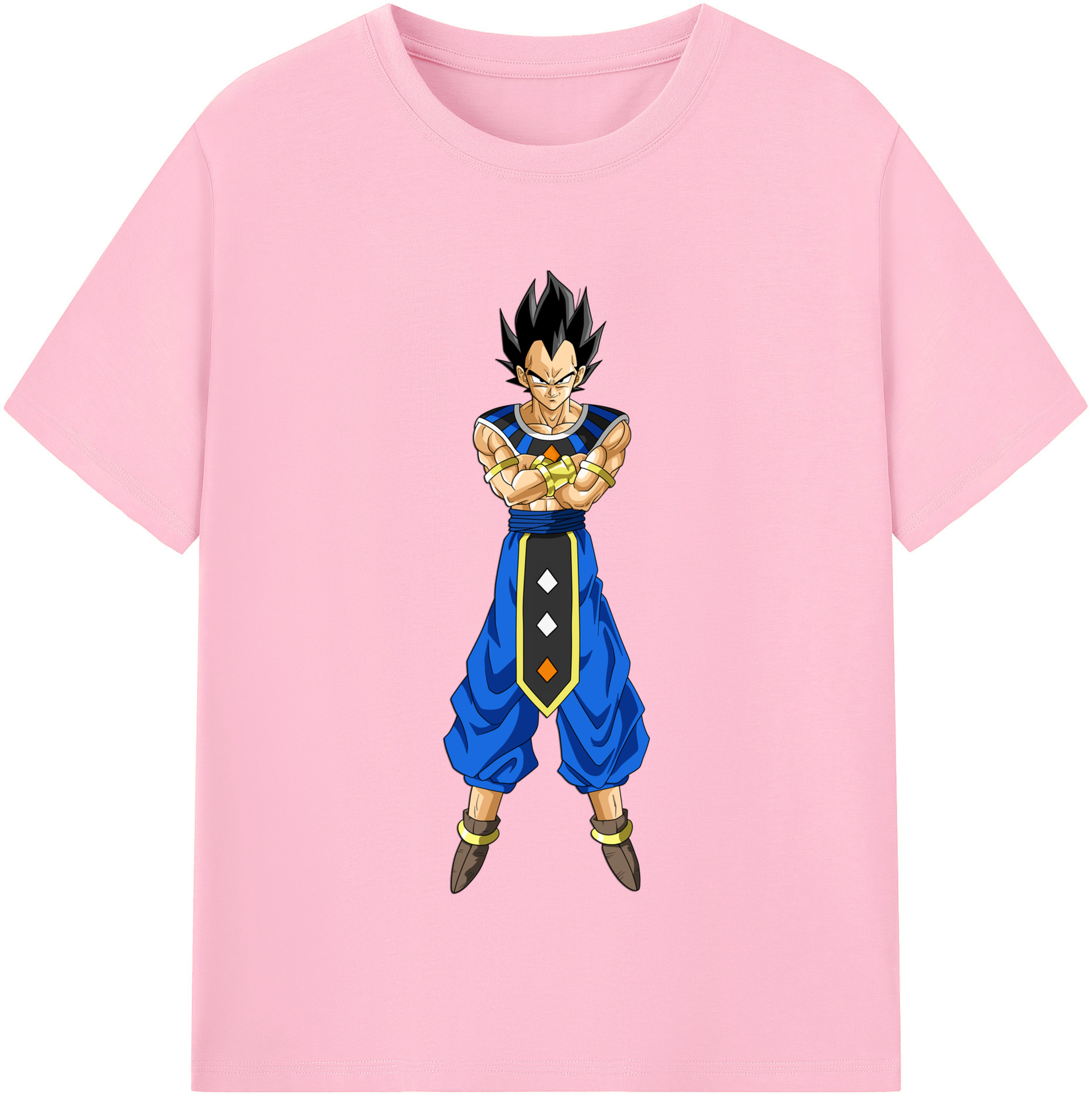 （画像用） ドラゴンボール ベジータ四世（Bejīta Yonsei）DRAGON BALL Vegeta IV 綿100％半袖Tシャツ（フロントプリント）