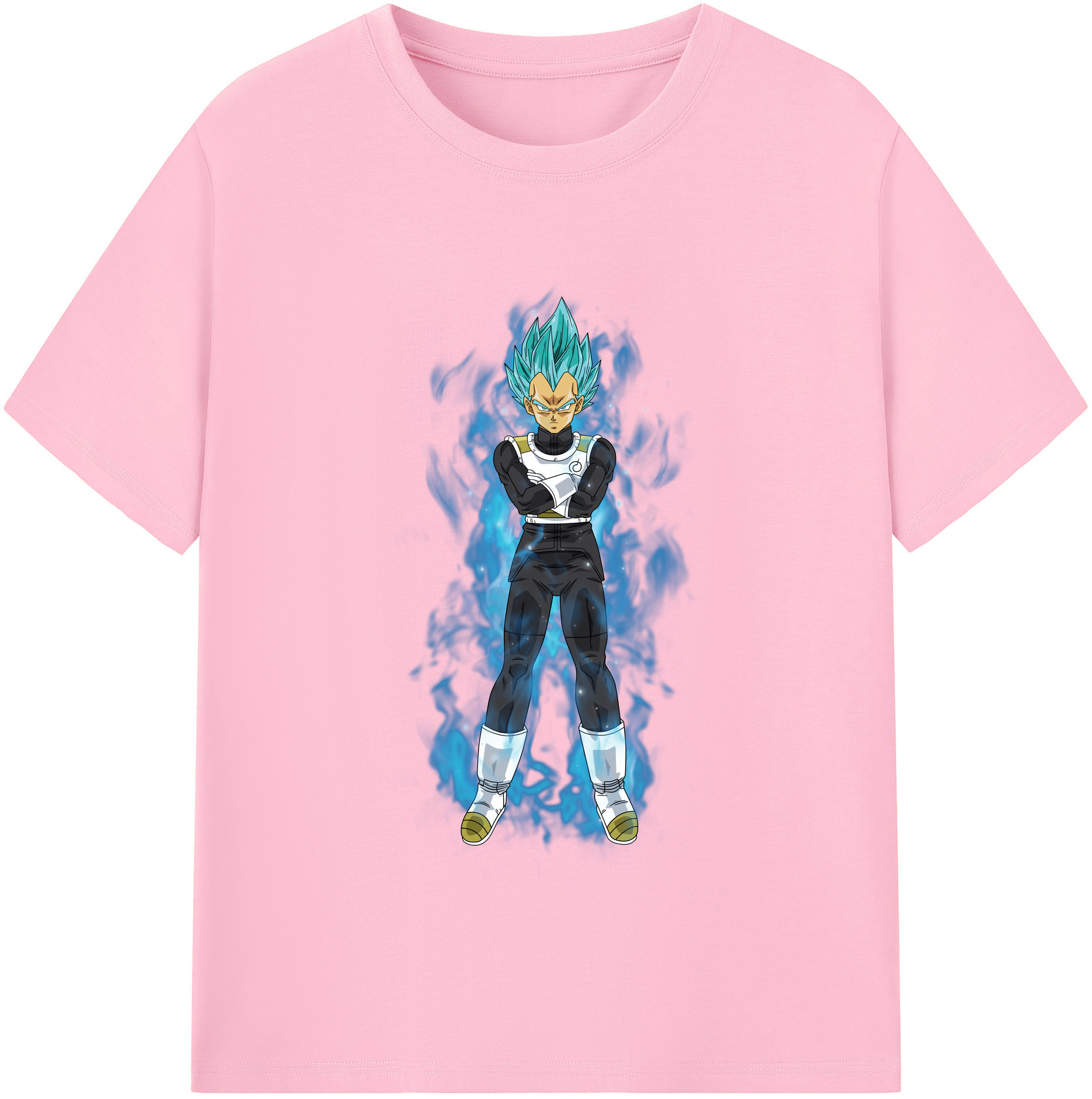 （画像用） ドラゴンボール ベジータ四世（Bejīta Yonsei）DRAGON BALL Vegeta IV 綿100％半袖Tシャツ（フロントプリント）