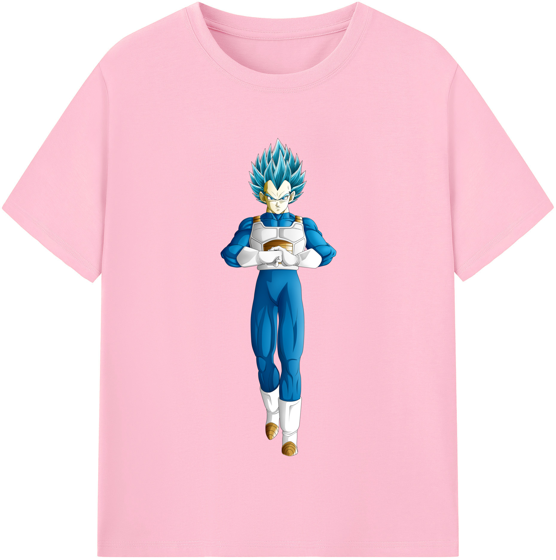 （画像用） ドラゴンボール ベジータ四世（Bejīta Yonsei）DRAGON BALL Vegeta IV 綿100％半袖Tシャツ（フロントプリント）