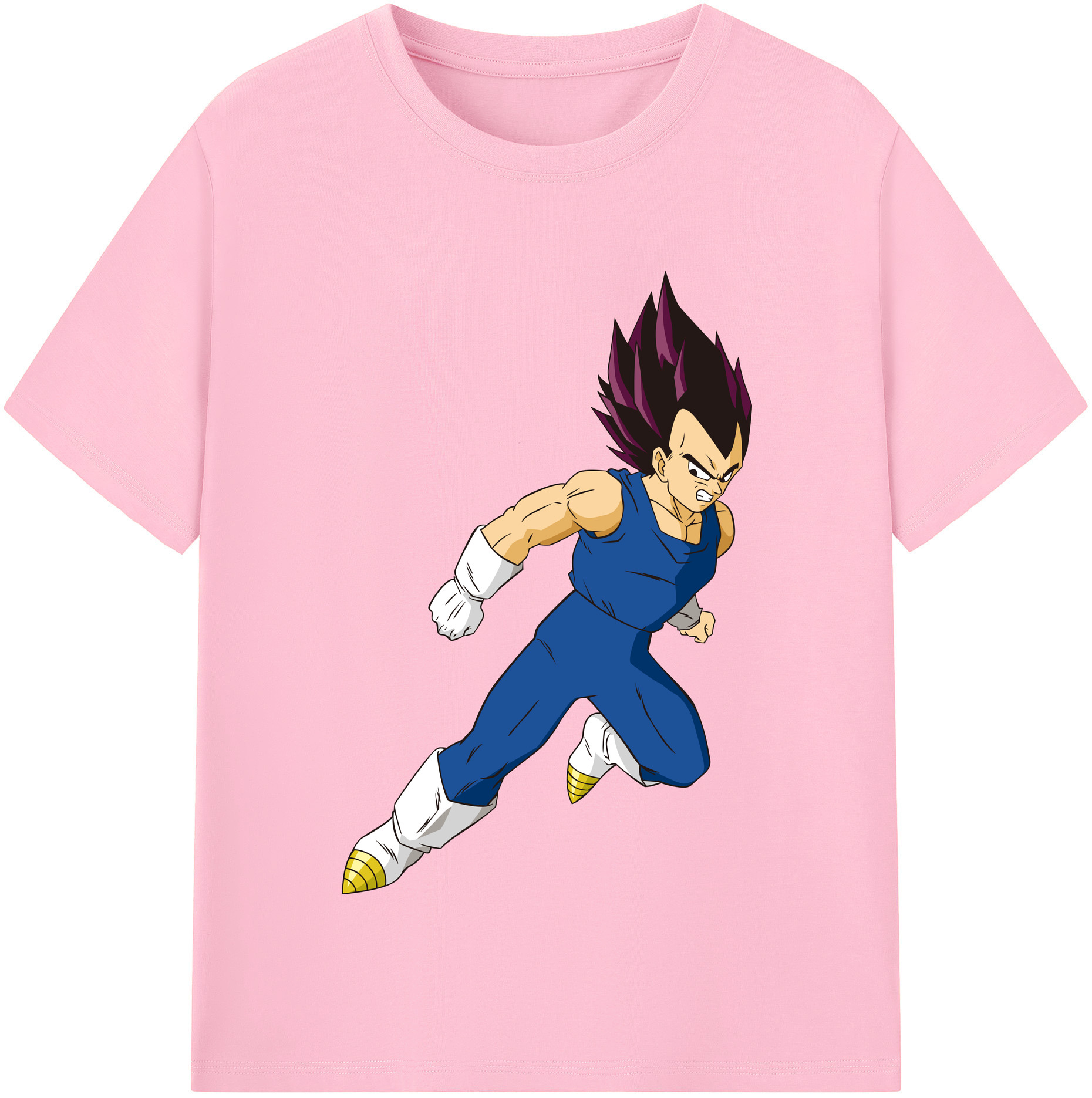 （画像用） ドラゴンボール ベジータ四世（Bejīta Yonsei）DRAGON BALL Vegeta IV 綿100％半袖Tシャツ（フロントプリント）