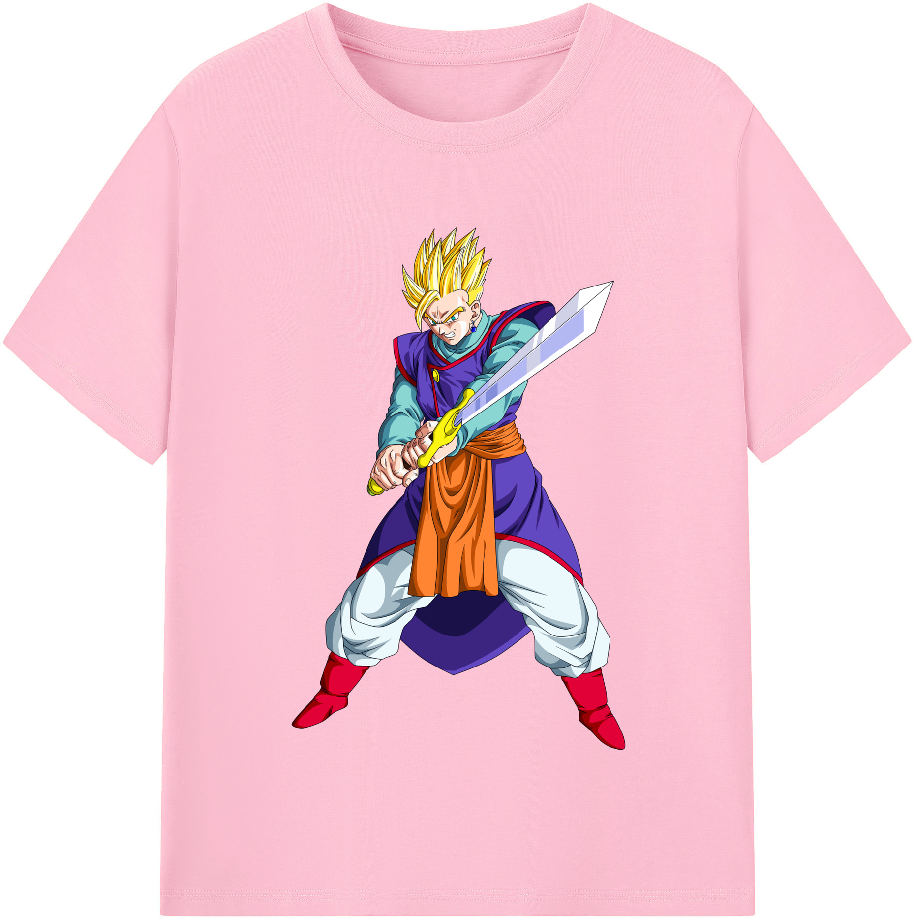 （画像用） ドラゴンボール 孫 悟飯（そんごはん）DRAGON BALL Son Gohan 綿100％半袖Tシャツ（フロントプリント）