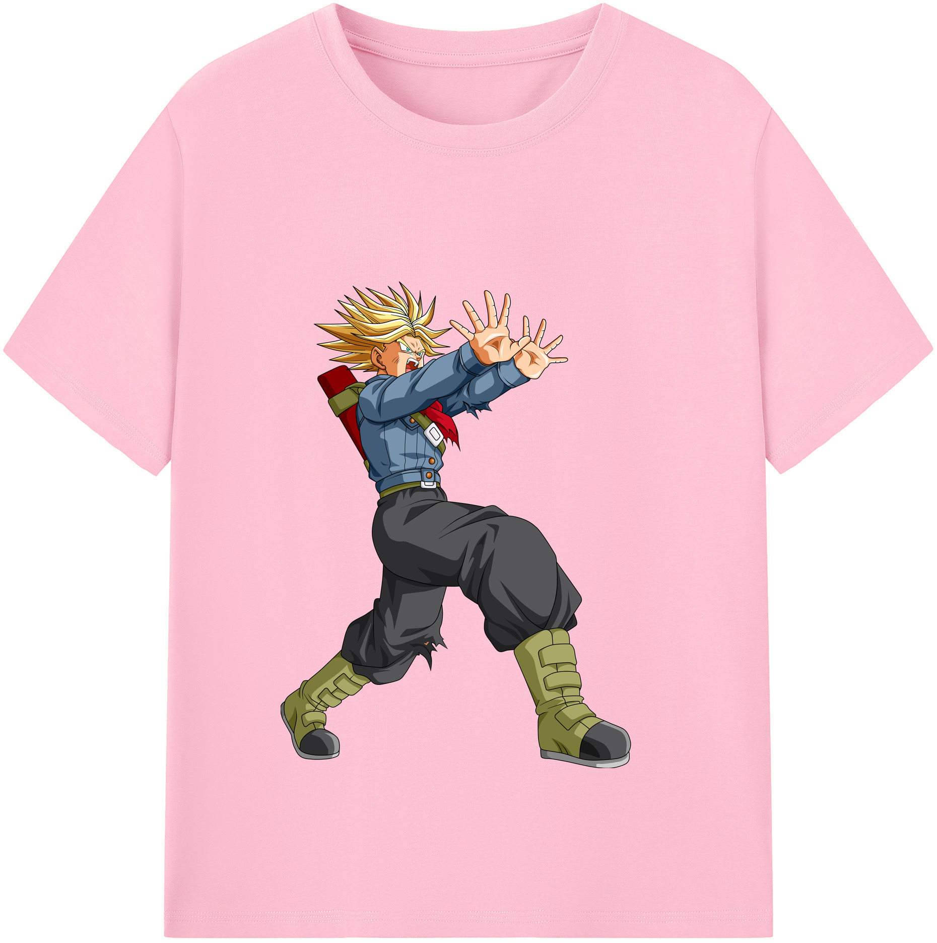 （画像用） ドラゴンボール トランクス（Torankusu）DRAGON BALL Trunks 綿100％半袖Tシャツ（フロントプリント）