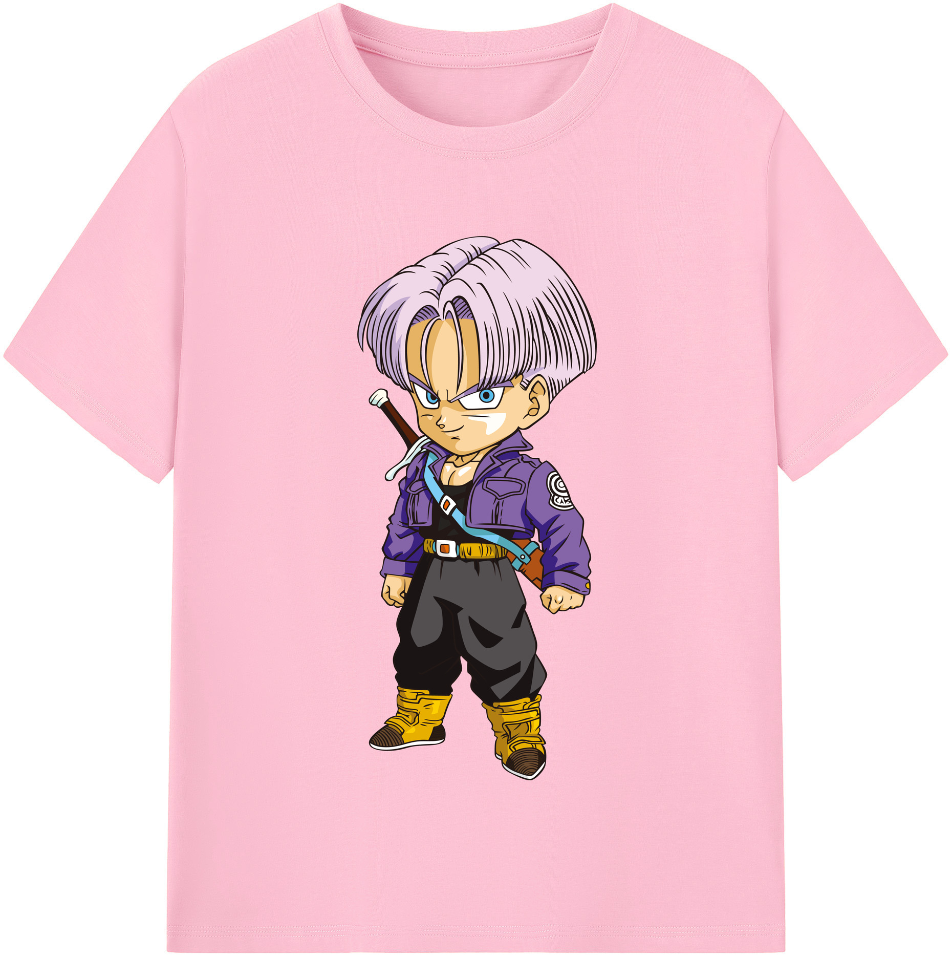 （画像用） ドラゴンボール トランクス（Torankusu）DRAGON BALL Trunks 綿100％半袖Tシャツ（フロントプリント）