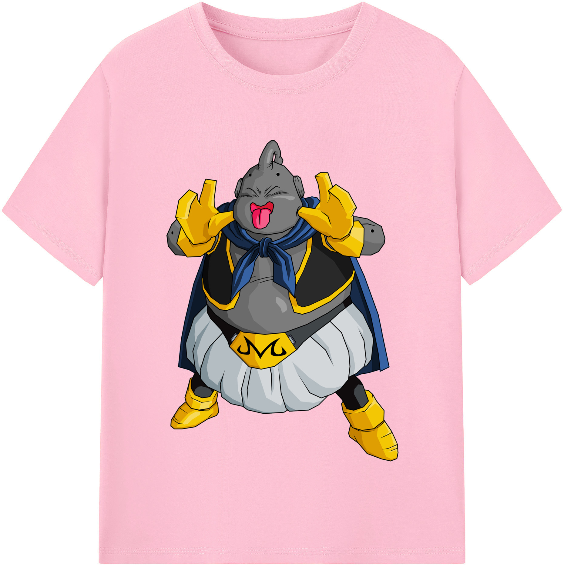 （画像用） ドラゴンボール 魔人ブウ DRAGON BALL Majin Buu 綿100％半袖Tシャツ（フロントプリント）