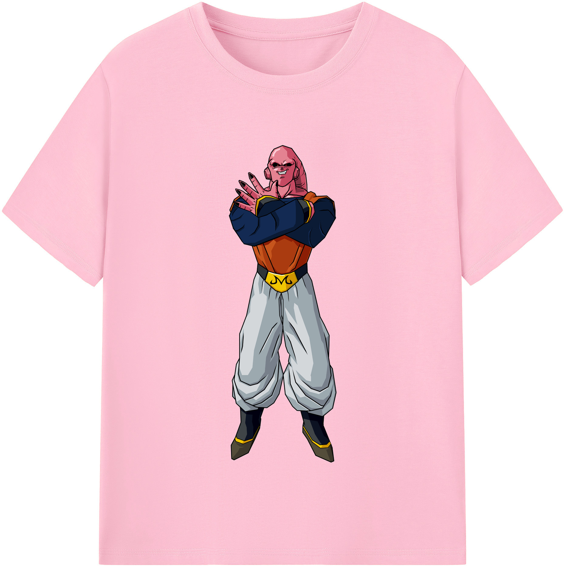 （画像用） ドラゴンボール 魔人ブウ DRAGON BALL Majin Buu 綿100％半袖Tシャツ（フロントプリント）