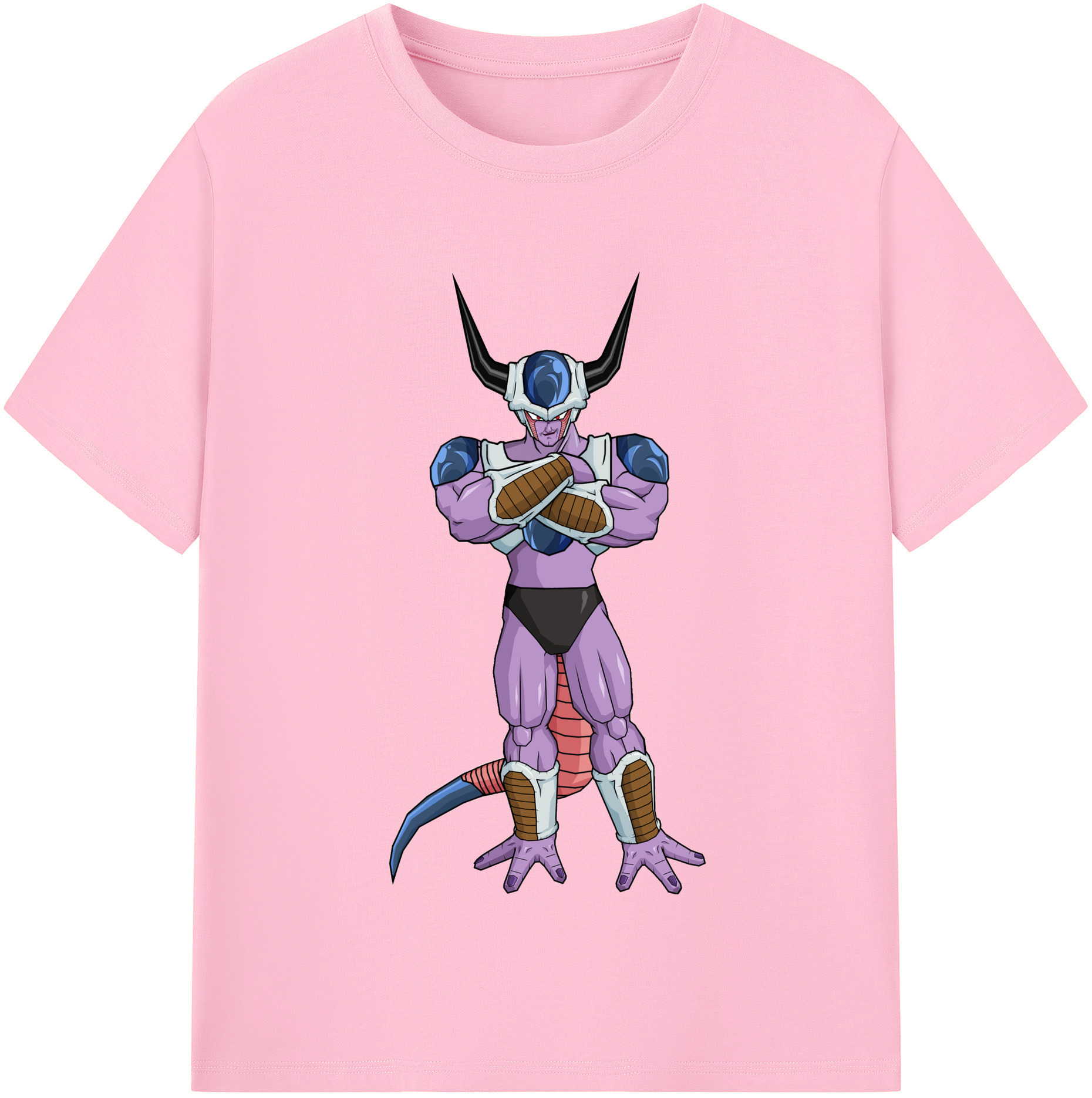 （画像用） ドラゴンボール フリーザ DRAGON BALL Frieza 綿100％半袖Tシャツ（フロントプリント）