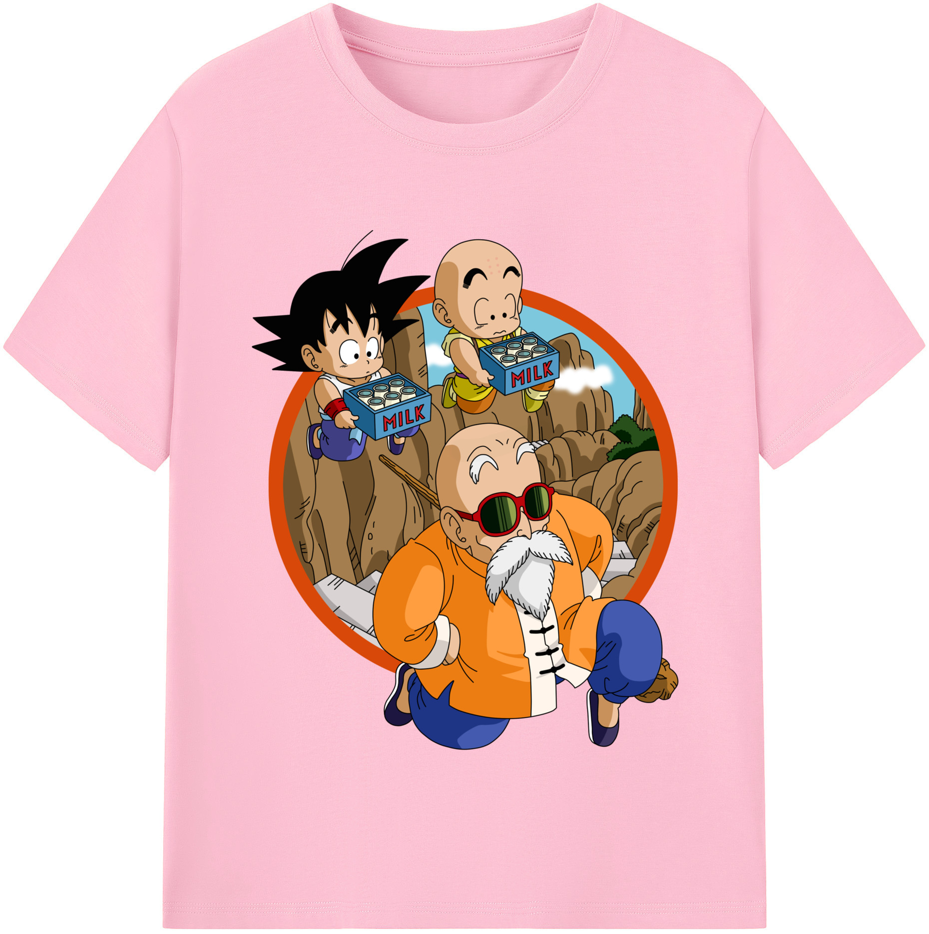 （画像用） ドラゴンボール 亀仙人（かめせんにん） DRAGON BALL Master Roshi Kame Sennin 綿100％半袖Tシャツ（フロントプリント）