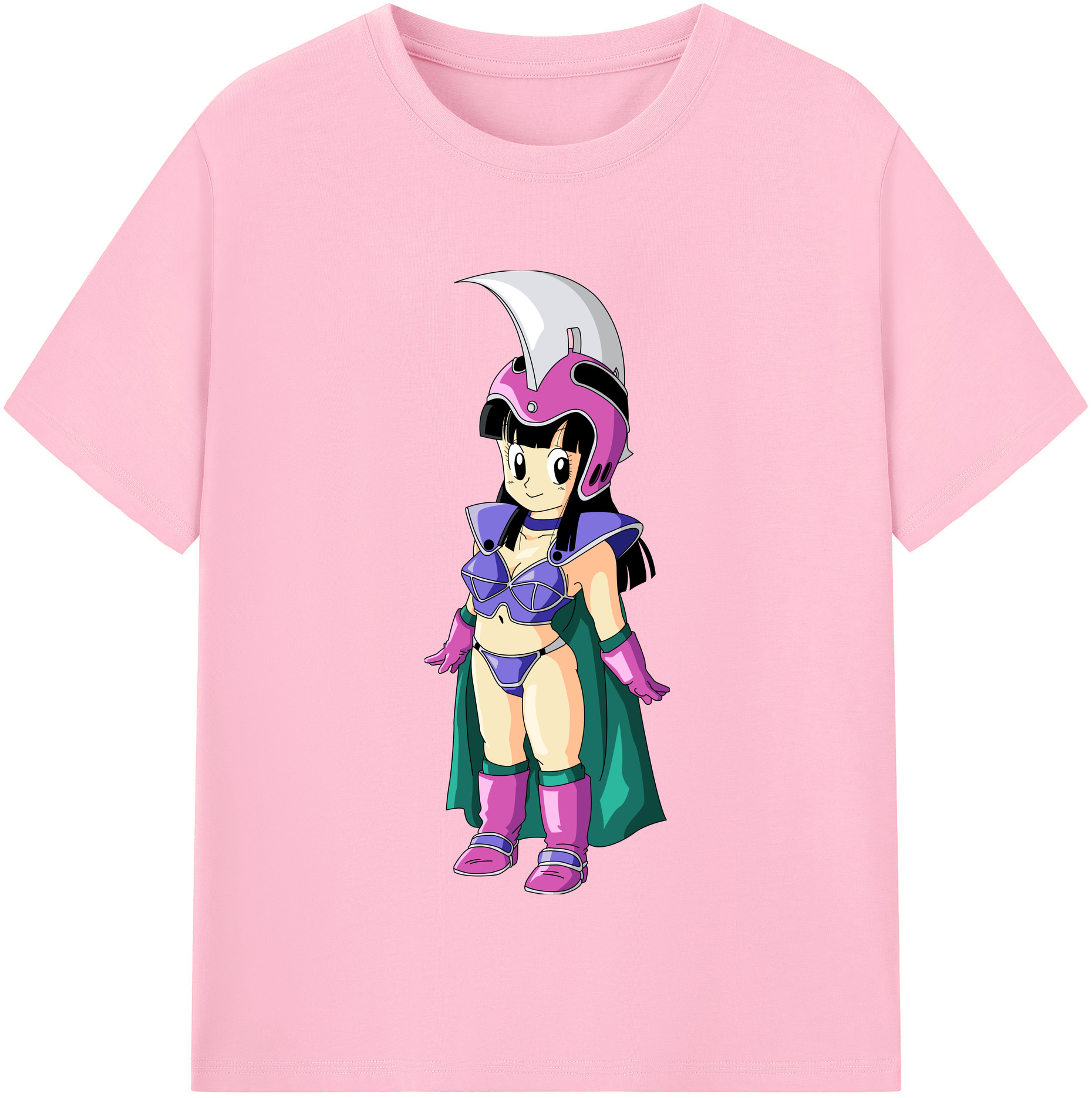 （画像用） ドラゴンボール チチ DRAGON BALL Chichi 綿100％半袖Tシャツ（フロントプリント）