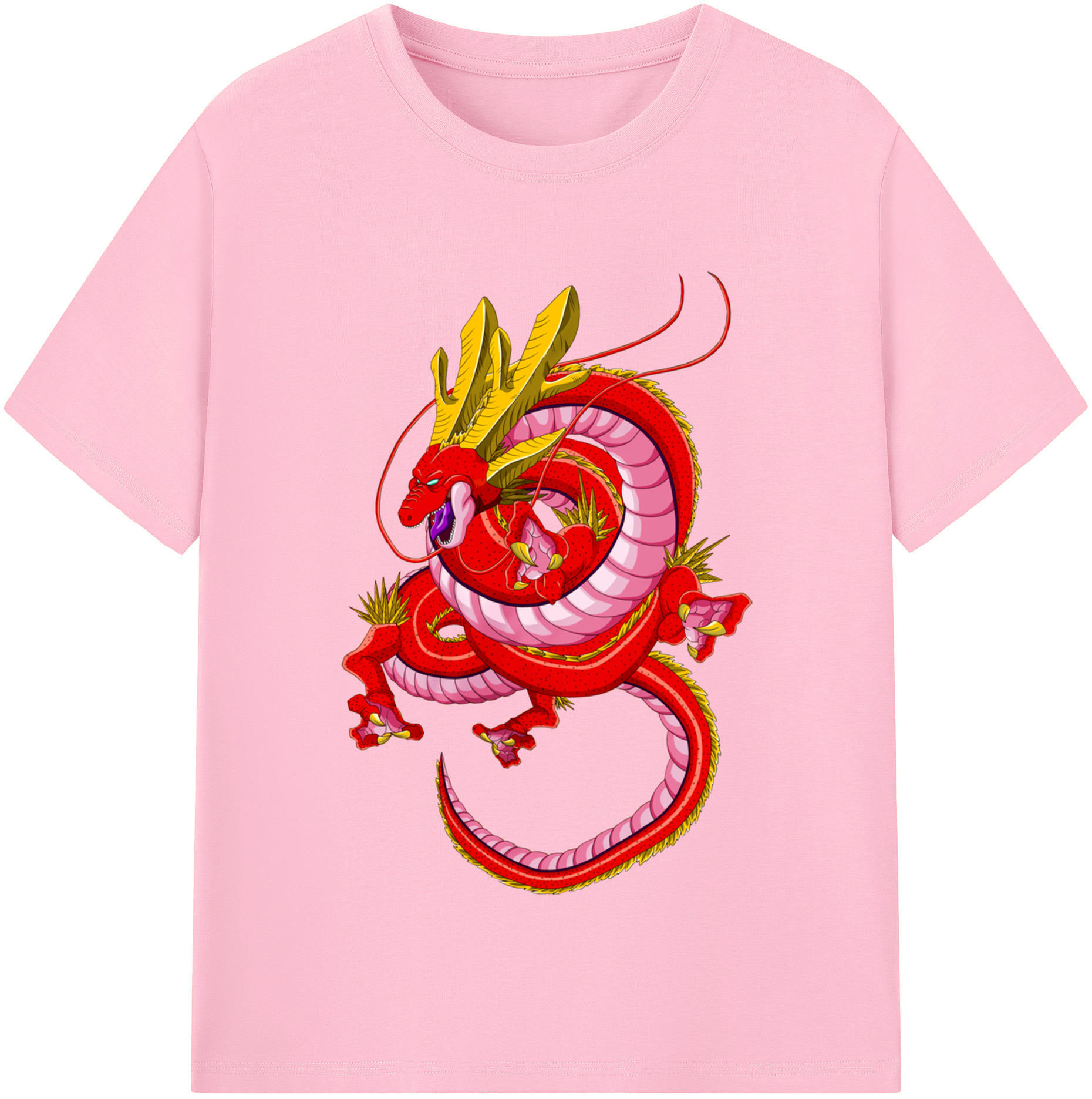 （画像用） ドラゴンボール 神龍 シェンロン DRAGON BALL Shenron 綿100％半袖Tシャツ（フロントプリント）