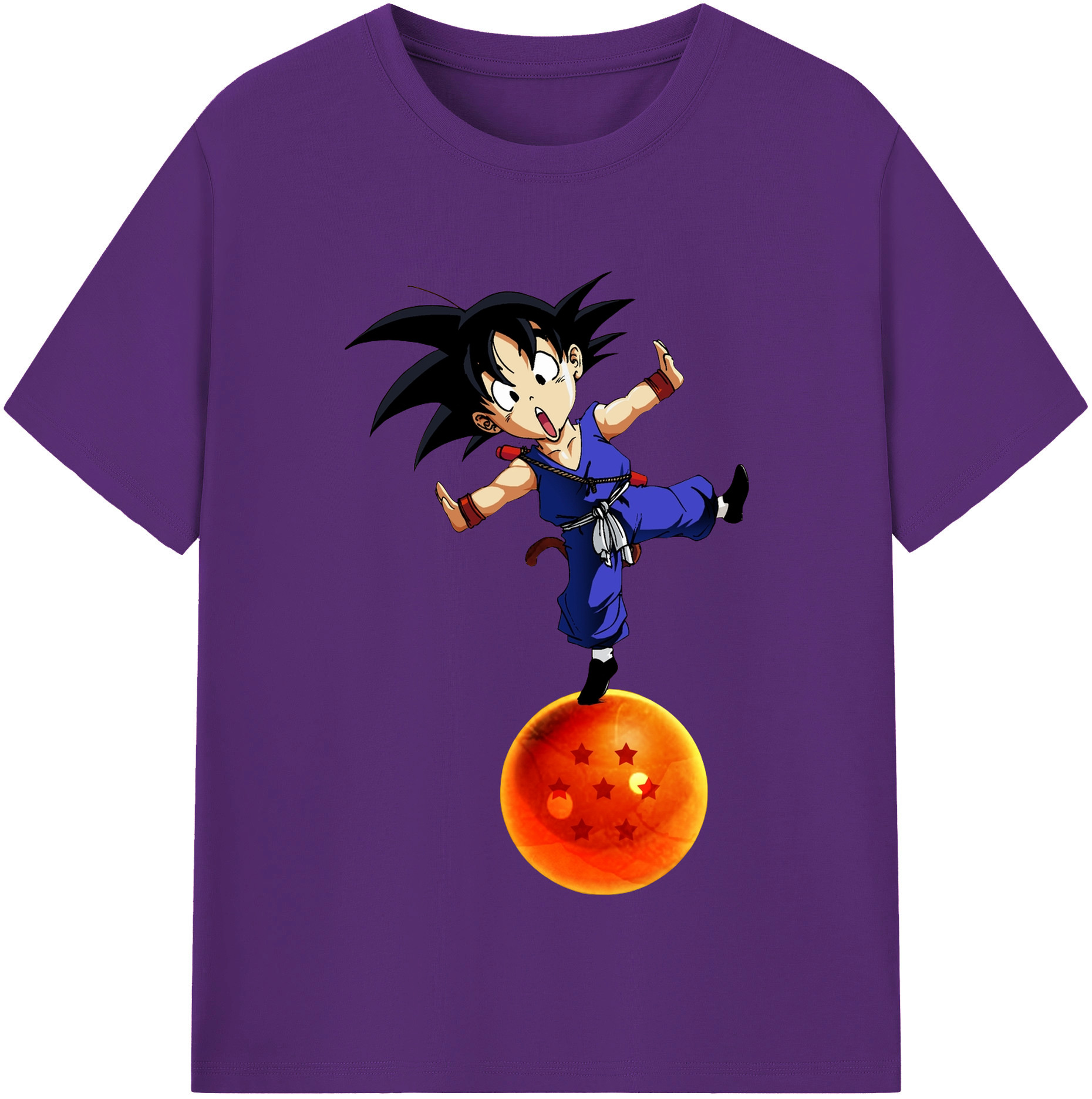 （画像用） ドラゴンボール 孫悟空（そん ごくう）Son Goku カカロット DRAGON BALL Kakarotto 綿100％半袖Tシャツ（フロントプリント）