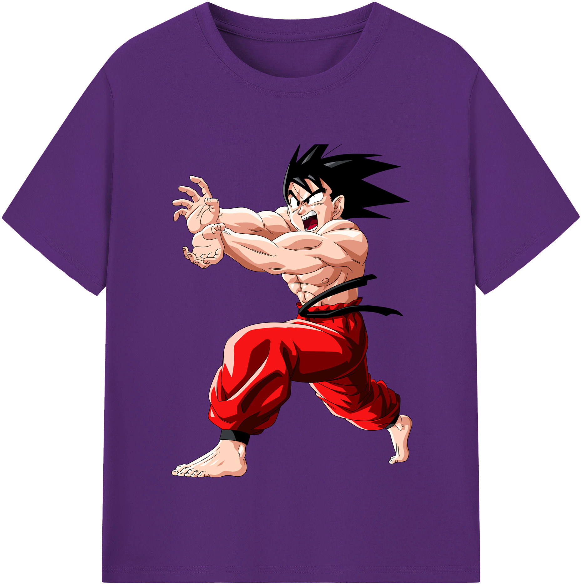 （画像用） ドラゴンボール 孫悟空（そん ごくう）Son Goku カカロット DRAGON BALL Kakarotto 綿100％半袖Tシャツ（フロントプリント）