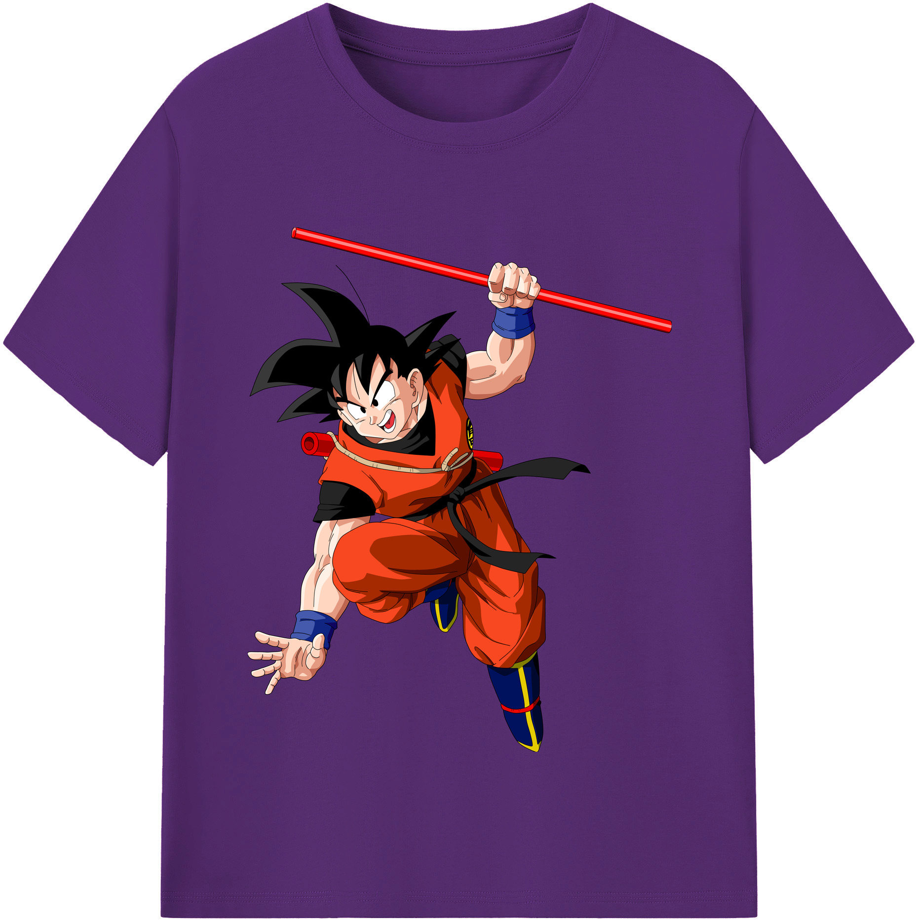 （画像用） ドラゴンボール 孫悟空（そん ごくう）Son Goku カカロット DRAGON BALL Kakarotto 綿100％半袖Tシャツ（フロントプリント）
