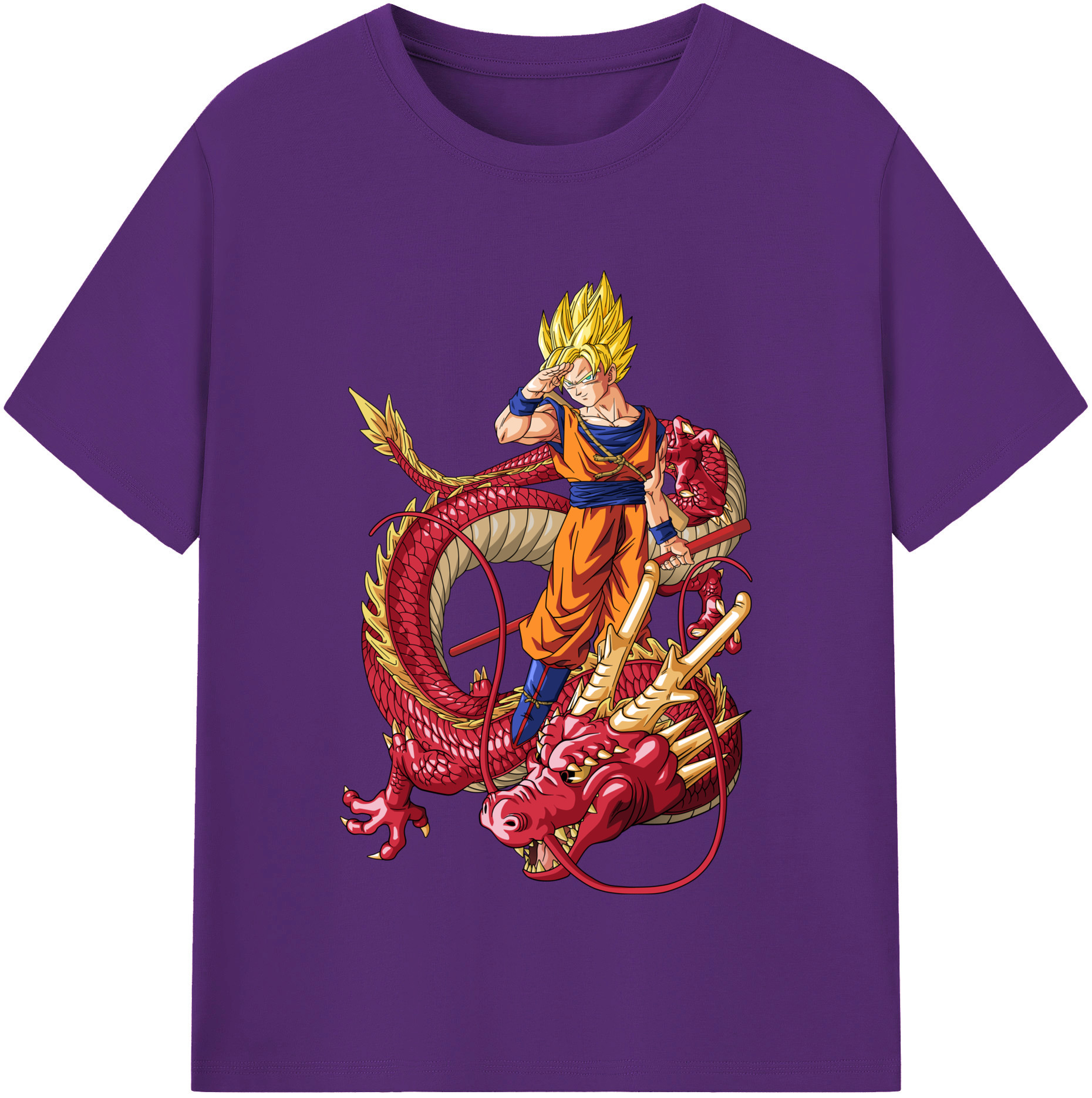 （画像用） ドラゴンボール 孫悟空（そん ごくう）Son Goku カカロット DRAGON BALL Kakarotto 綿100％半袖Tシャツ（フロントプリント）