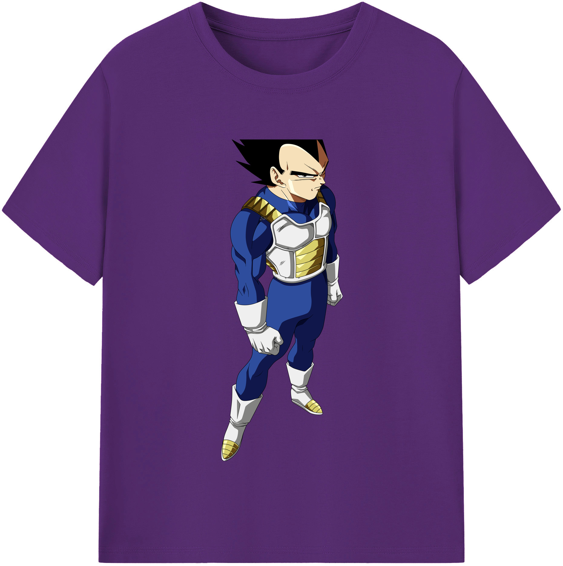 （画像用） ドラゴンボール ベジータ四世（Bejīta Yonsei）DRAGON BALL Vegeta IV 綿100％半袖Tシャツ（フロントプリント）
