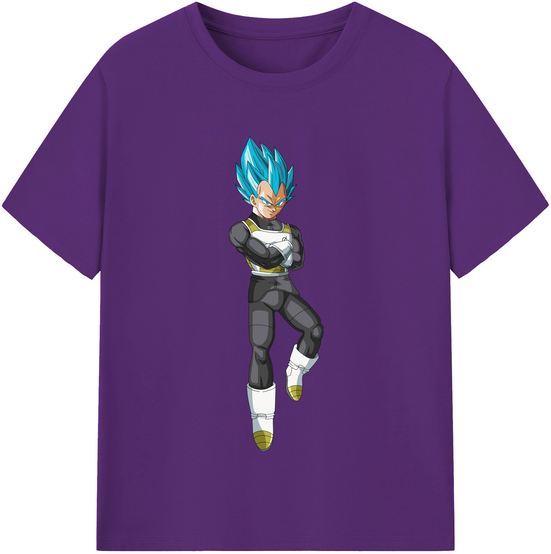（画像用） ドラゴンボール ベジータ四世（Bejīta Yonsei）DRAGON BALL Vegeta IV 綿100％半袖Tシャツ（フロントプリント）
