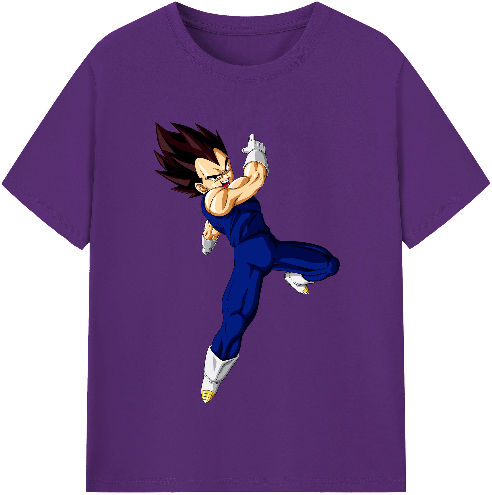 （画像用） ドラゴンボール ベジータ四世（Bejīta Yonsei）DRAGON BALL Vegeta IV 綿100％半袖Tシャツ（フロントプリント）