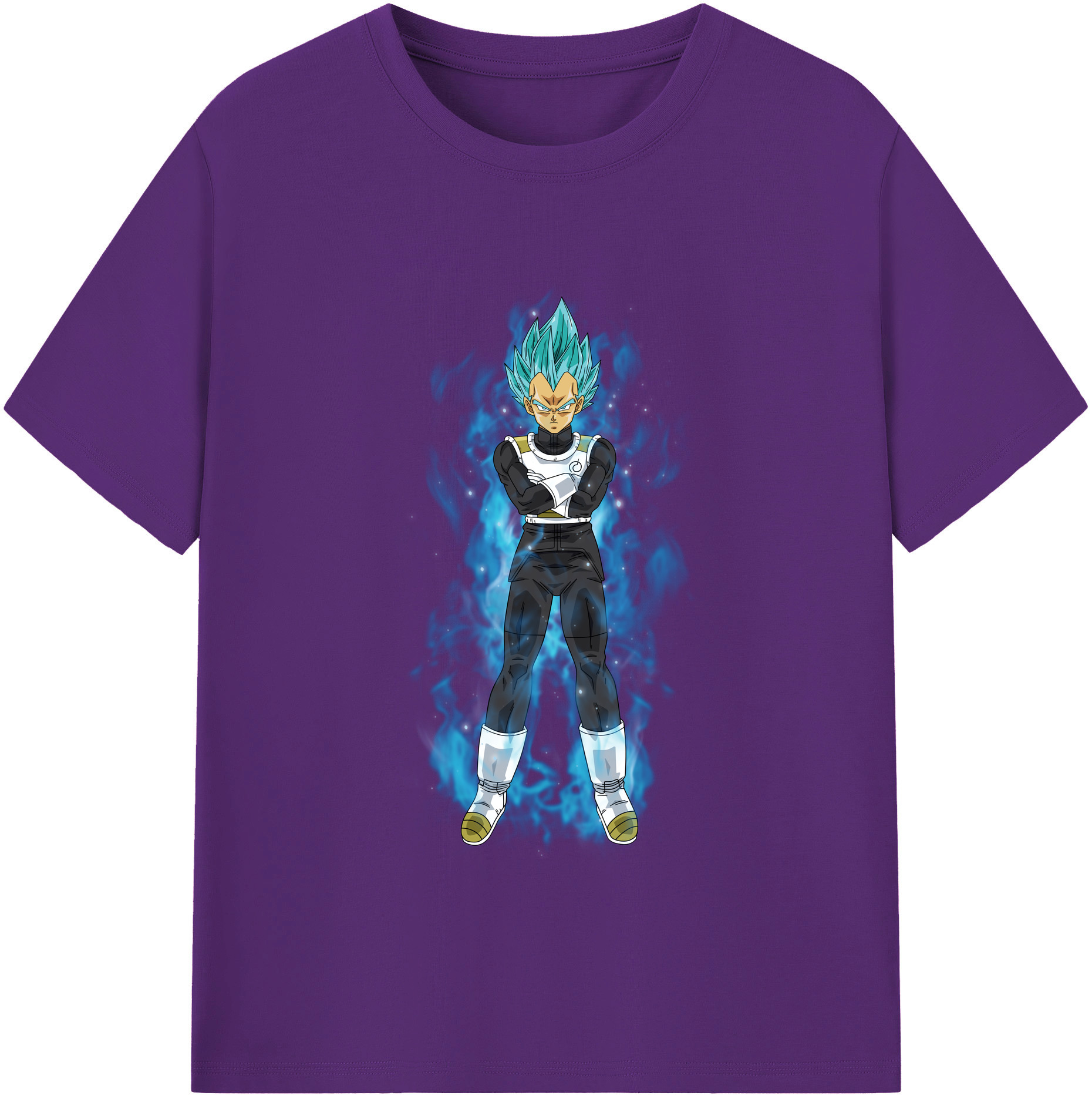 （画像用） ドラゴンボール ベジータ四世（Bejīta Yonsei）DRAGON BALL Vegeta IV 綿100％半袖Tシャツ（フロントプリント）