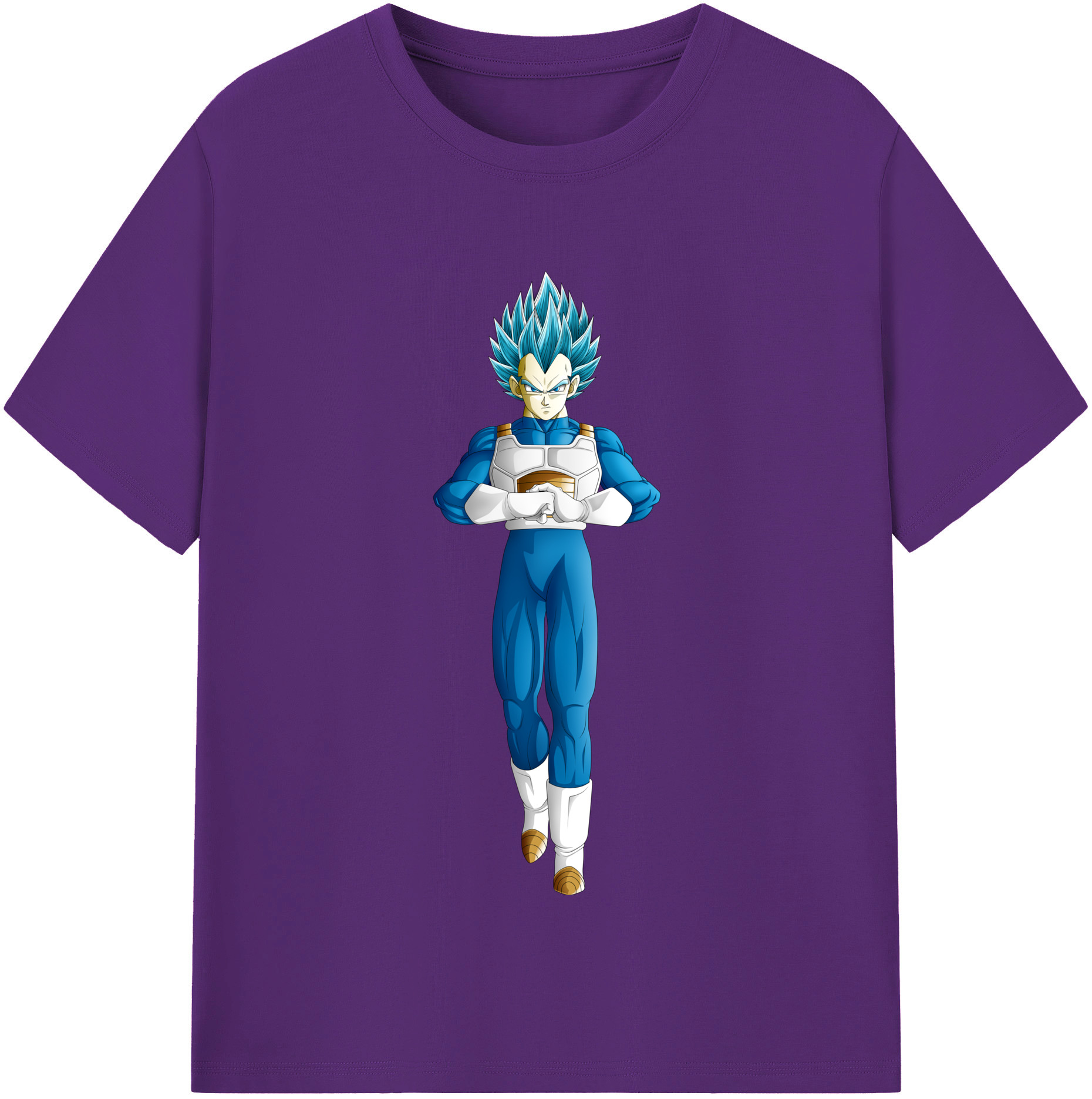 （画像用） ドラゴンボール ベジータ四世（Bejīta Yonsei）DRAGON BALL Vegeta IV 綿100％半袖Tシャツ（フロントプリント）