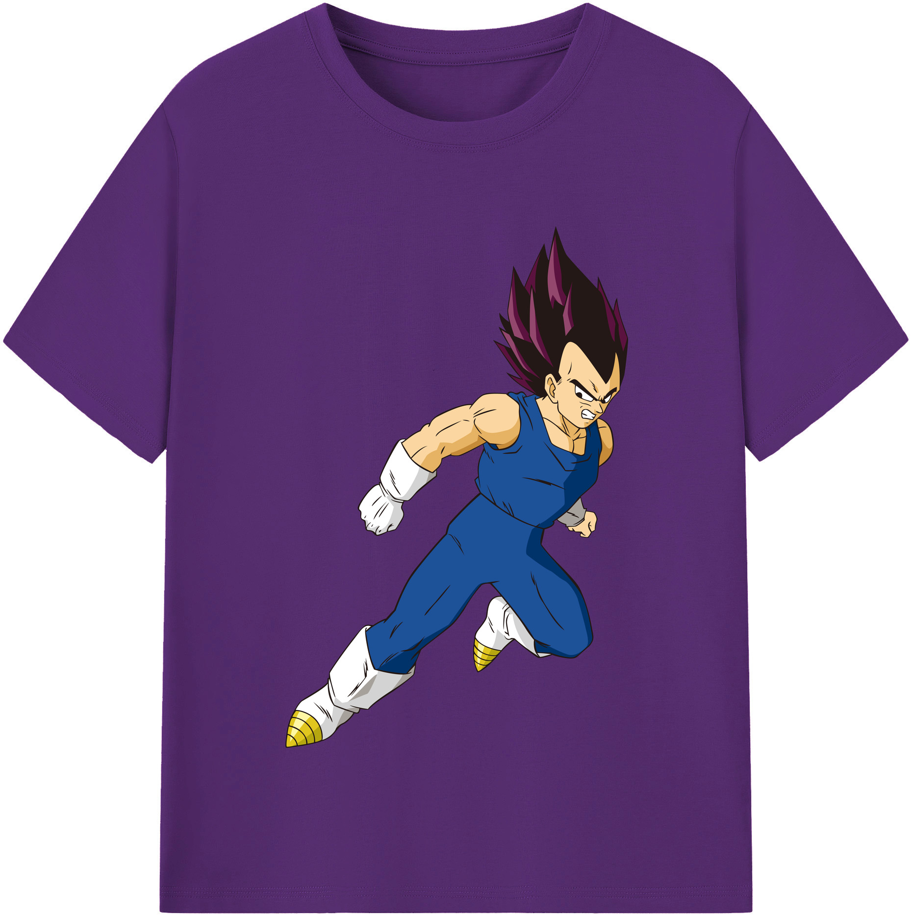 （画像用） ドラゴンボール ベジータ四世（Bejīta Yonsei）DRAGON BALL Vegeta IV 綿100％半袖Tシャツ（フロントプリント）