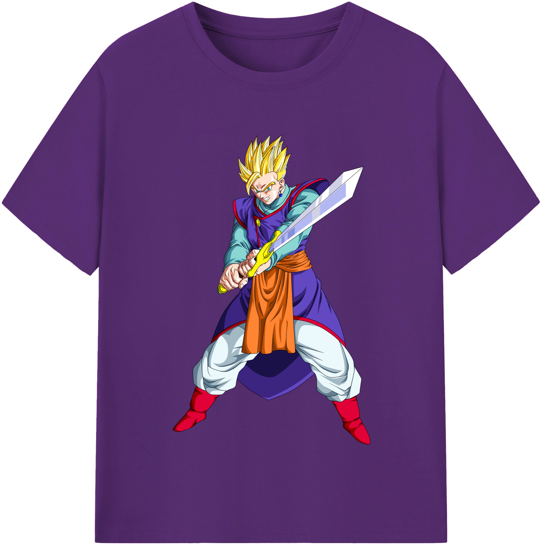 （画像用） ドラゴンボール 孫 悟飯（そんごはん）DRAGON BALL Son Gohan 綿100％半袖Tシャツ（フロントプリント）