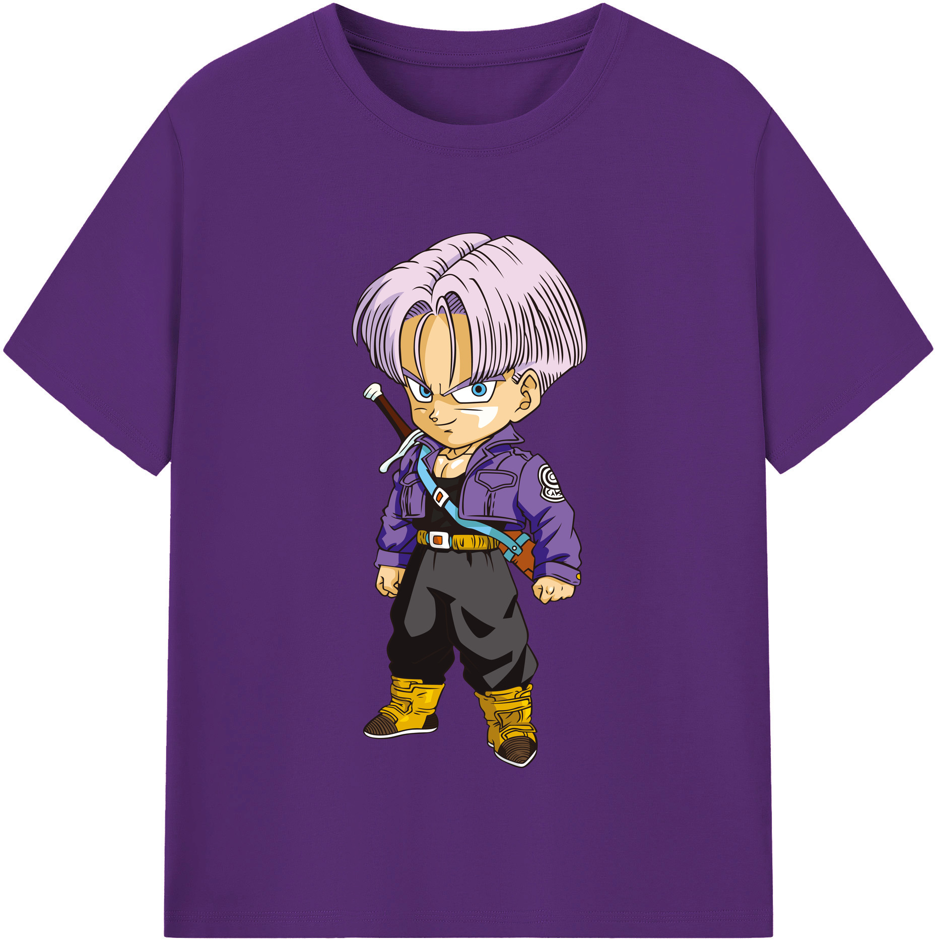（画像用） ドラゴンボール トランクス（Torankusu）DRAGON BALL Trunks 綿100％半袖Tシャツ（フロントプリント）
