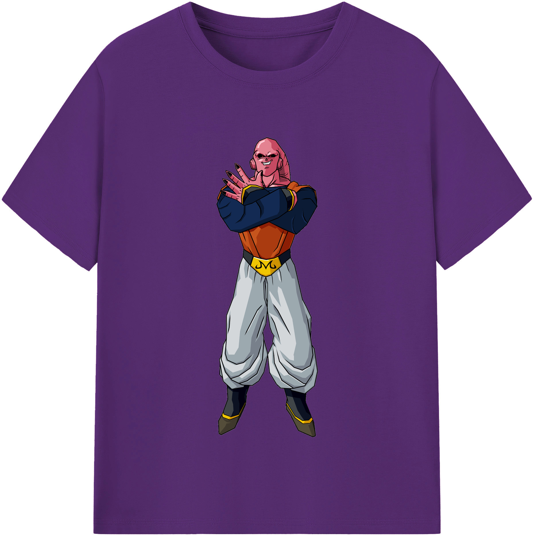 （画像用） ドラゴンボール 魔人ブウ DRAGON BALL Majin Buu 綿100％半袖Tシャツ（フロントプリント）