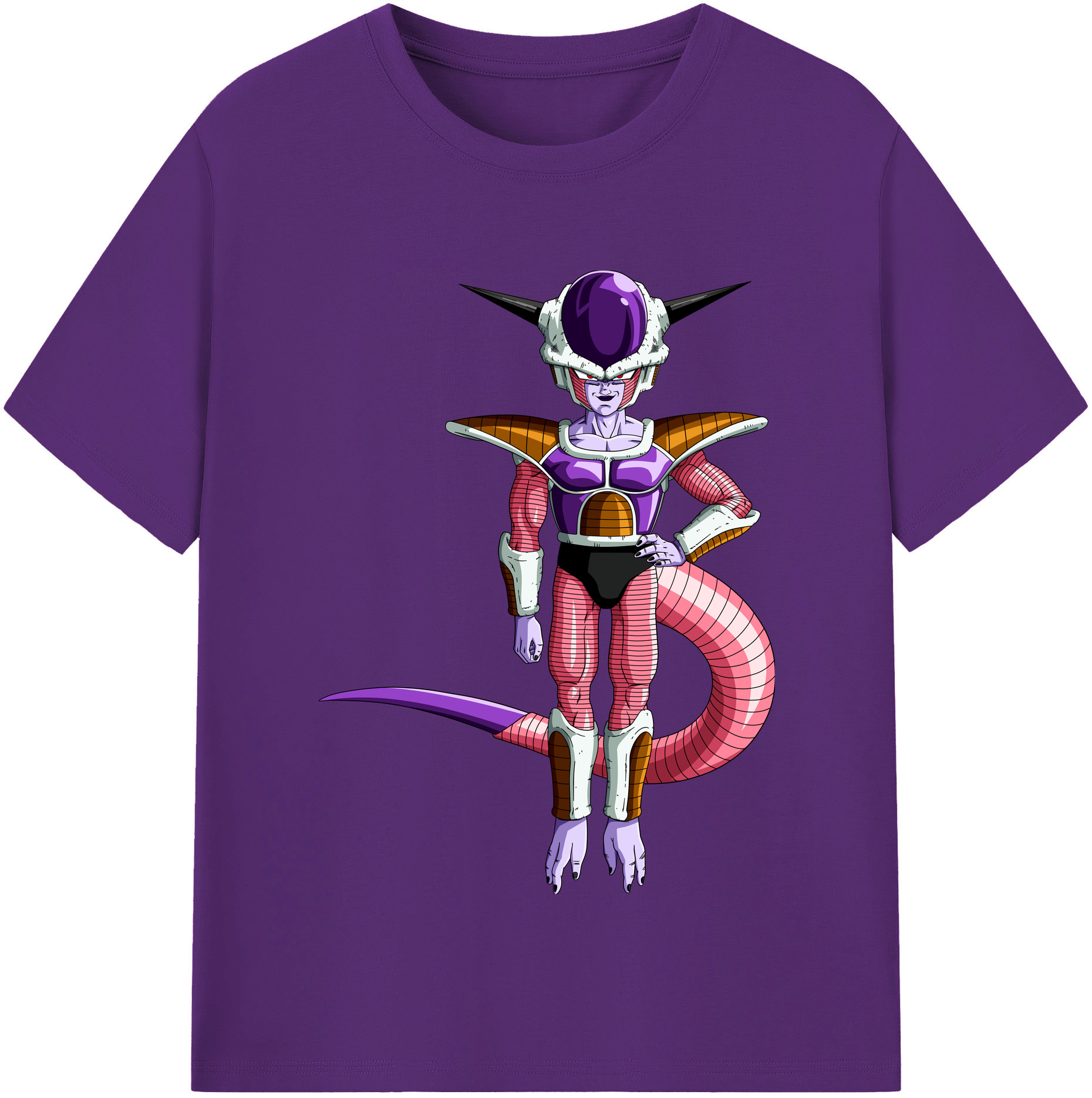 （画像用） ドラゴンボール フリーザ DRAGON BALL Frieza 綿100％半袖Tシャツ（フロントプリント）
