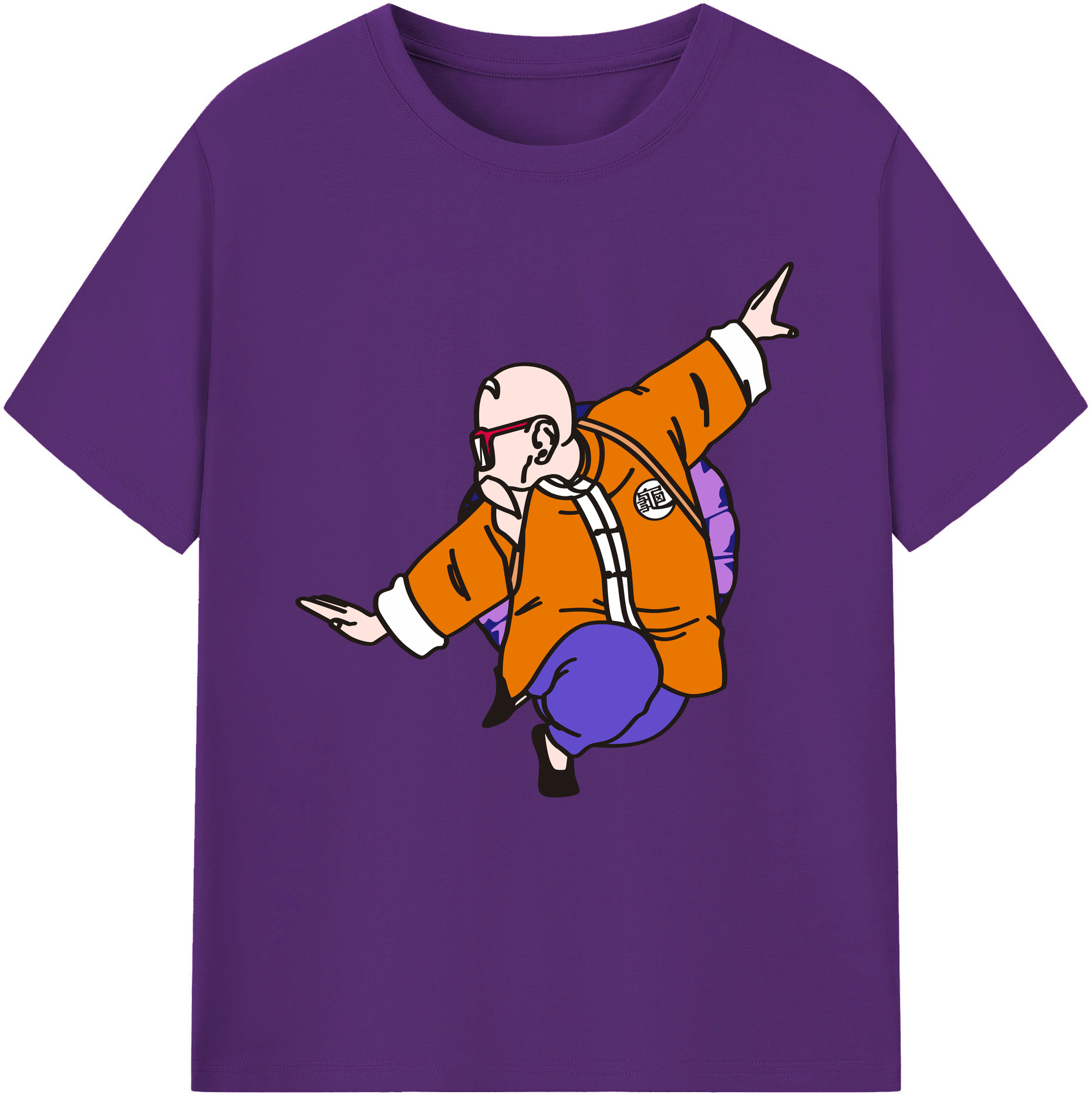 （画像用） ドラゴンボール 亀仙人（かめせんにん） DRAGON BALL Master Roshi Kame Sennin 綿100％半袖Tシャツ（フロントプリント）