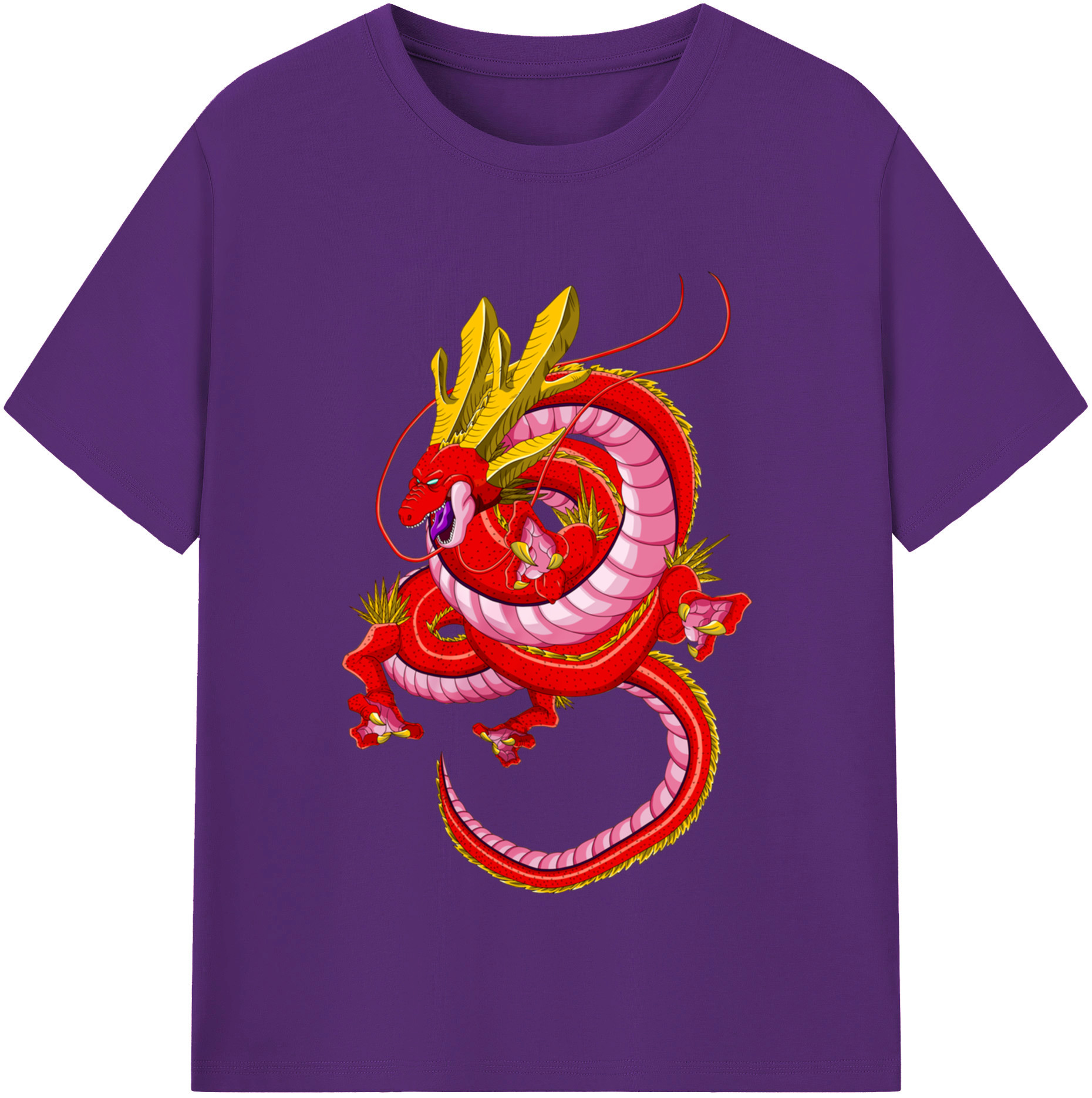 （画像用） ドラゴンボール 神龍 シェンロン DRAGON BALL Shenron 綿100％半袖Tシャツ（フロントプリント）