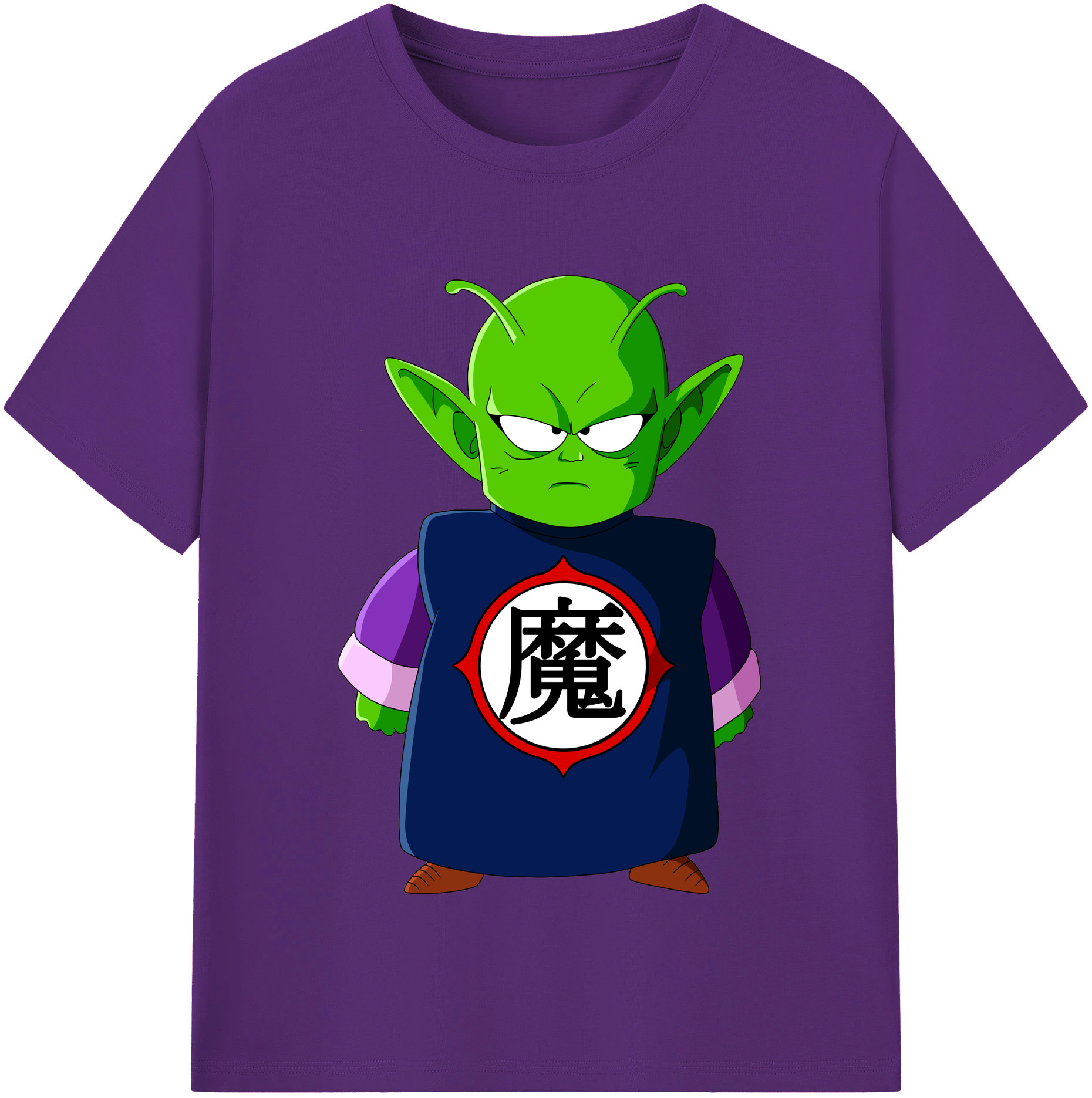 （画像用） ドラゴンボール ピッコロ DRAGON BALL Piccolo 綿100％半袖Tシャツ（フロントプリント）