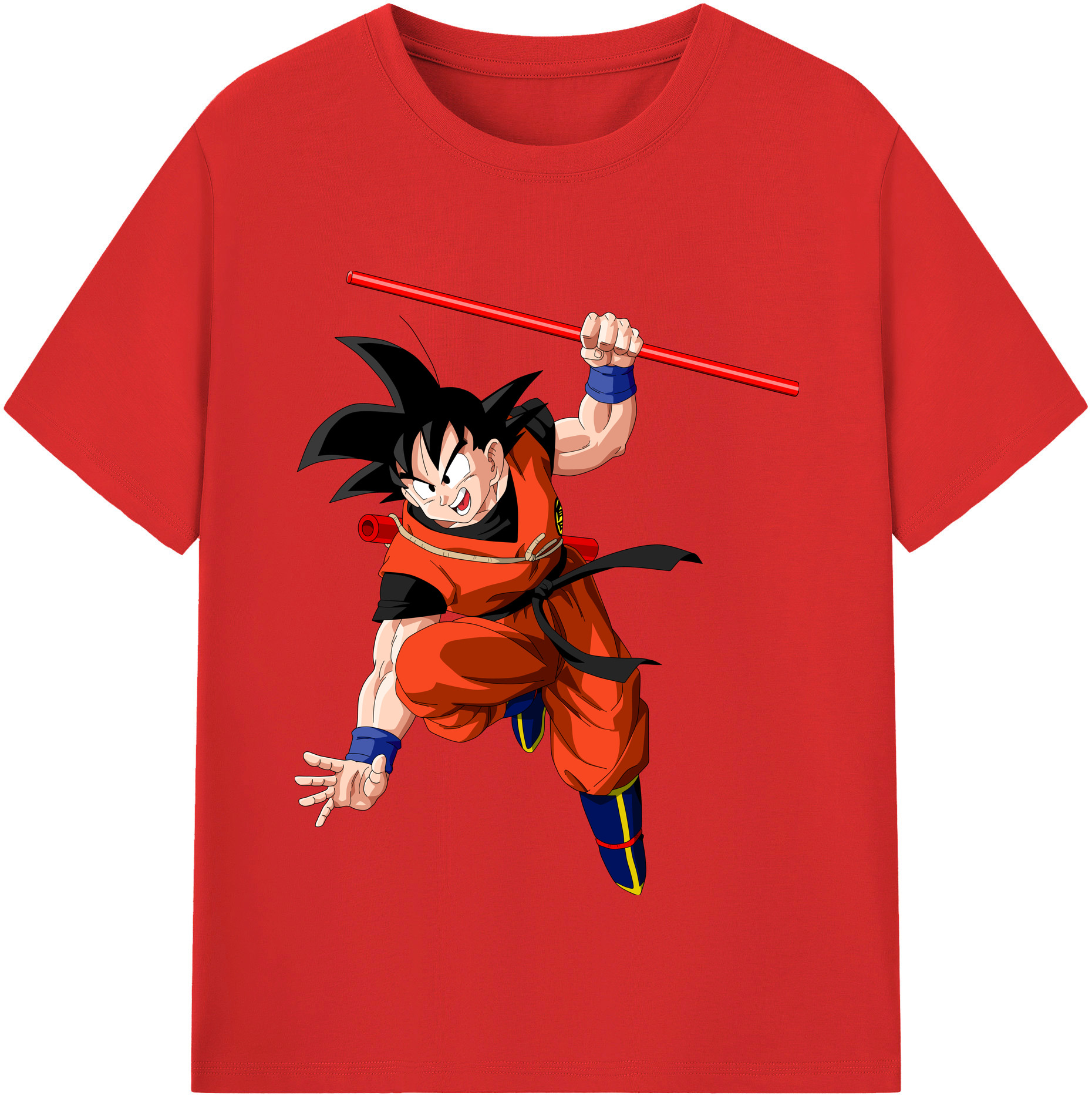 （画像用） ドラゴンボール 孫悟空（そん ごくう）Son Goku カカロット DRAGON BALL Kakarotto 綿100％半袖Tシャツ（フロントプリント）