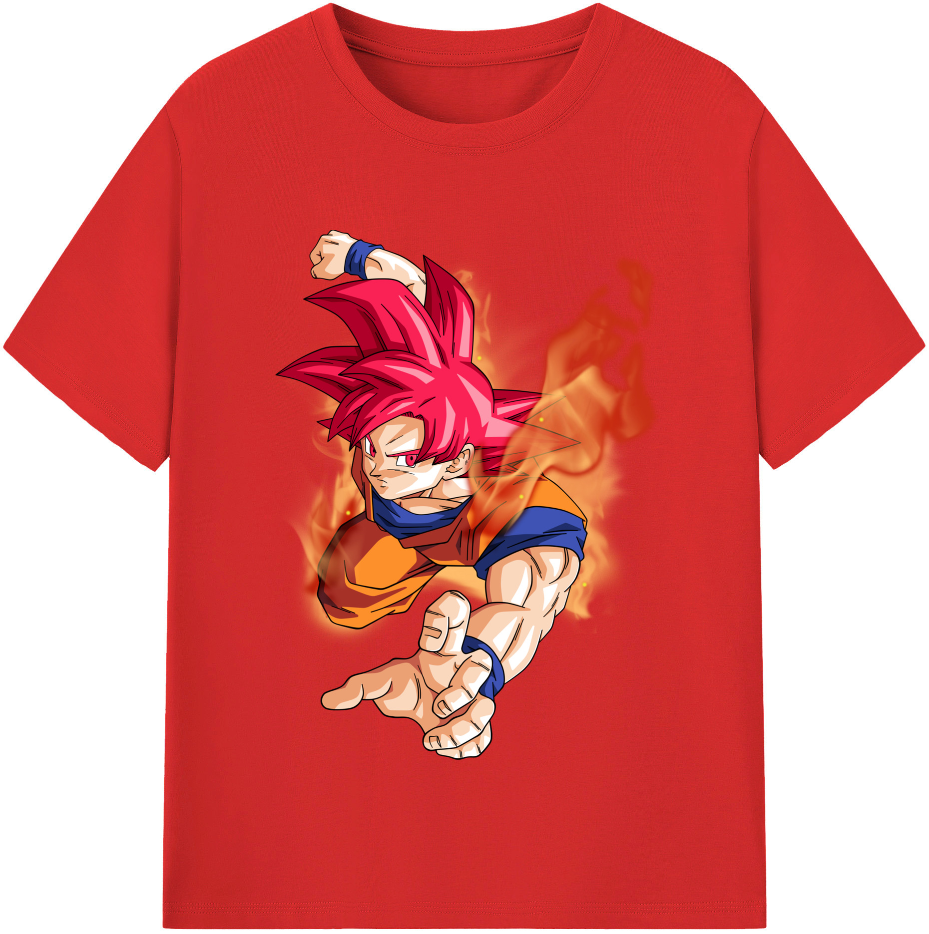 （画像用） ドラゴンボール 孫悟空（そん ごくう）Son Goku カカロット DRAGON BALL Kakarotto 綿100％半袖Tシャツ（フロントプリント）