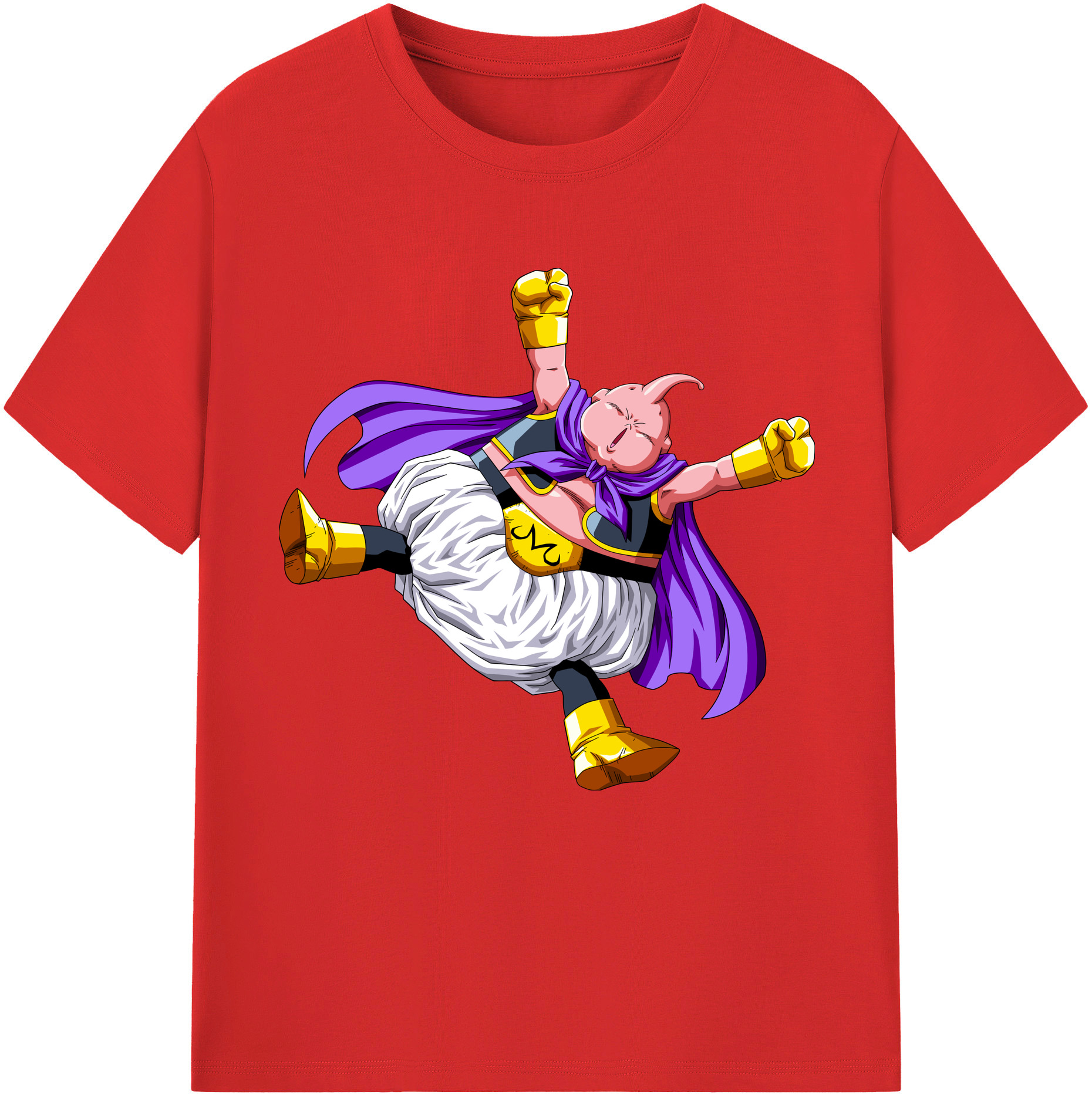 （画像用） ドラゴンボール 魔人ブウ DRAGON BALL Majin Buu 綿100％半袖Tシャツ（フロントプリント）