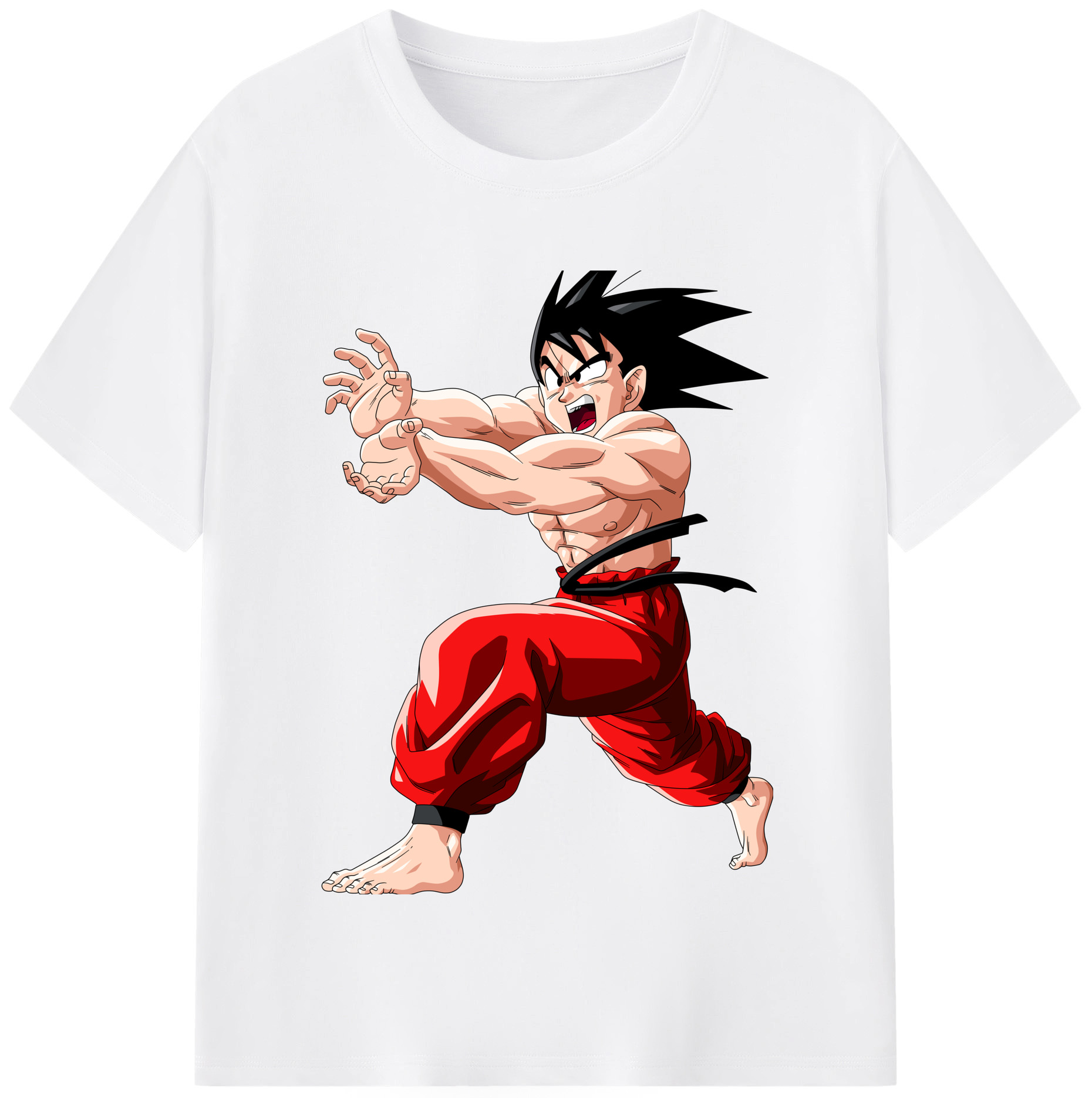 （画像用） ドラゴンボール 孫悟空（そん ごくう）Son Goku カカロット DRAGON BALL Kakarotto 綿100％半袖Tシャツ（フロントプリント）