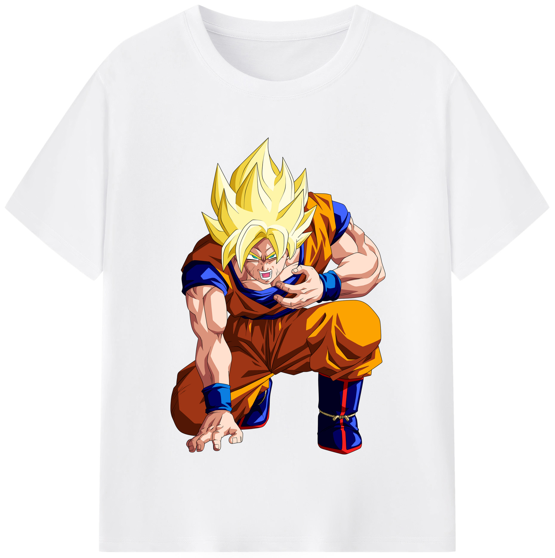 （画像用） ドラゴンボール 孫悟空（そん ごくう）Son Goku カカロット DRAGON BALL Kakarotto 綿100％半袖Tシャツ（フロントプリント）