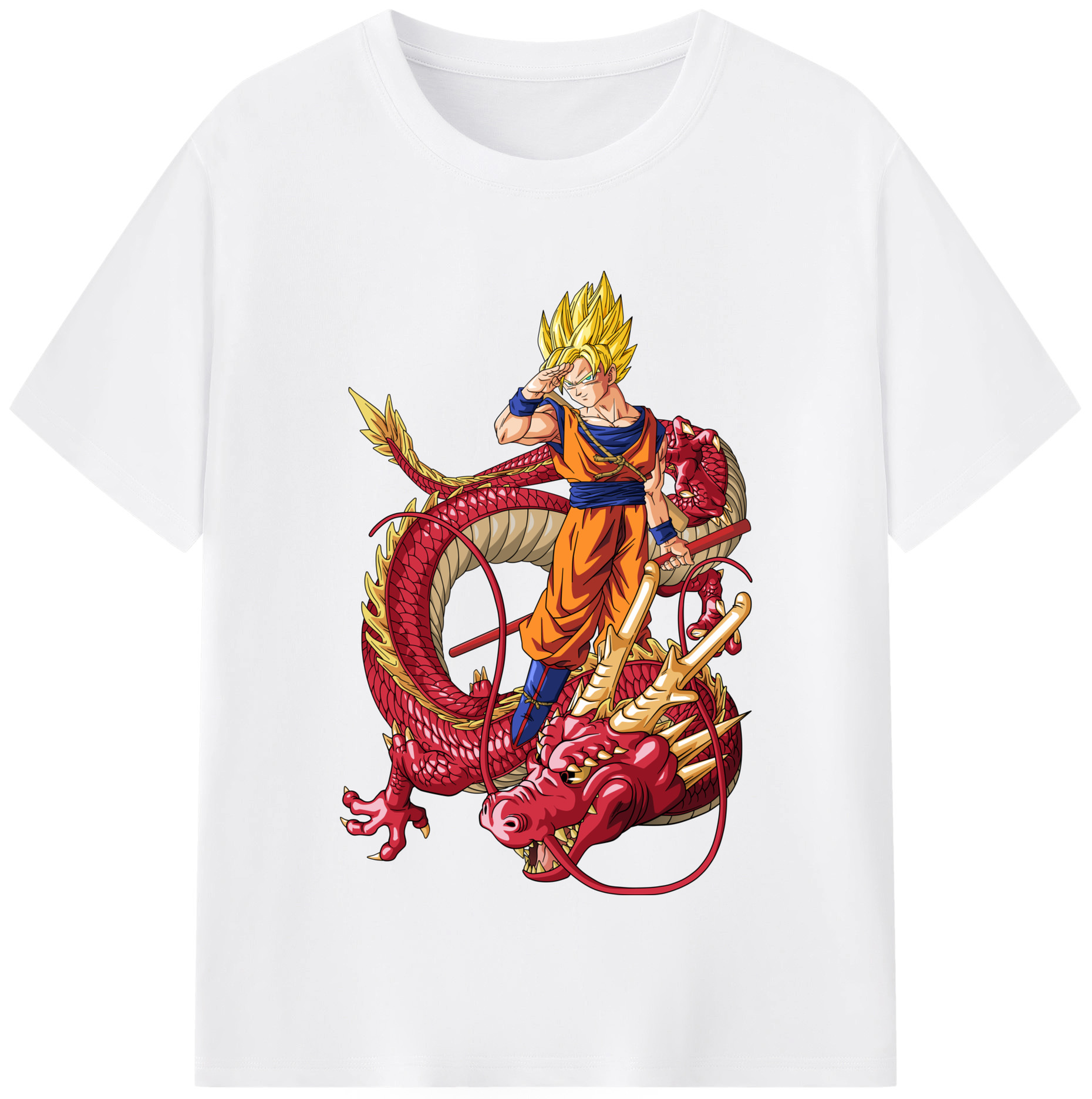 （画像用） ドラゴンボール 孫悟空（そん ごくう）Son Goku カカロット DRAGON BALL Kakarotto 綿100％半袖Tシャツ（フロントプリント）