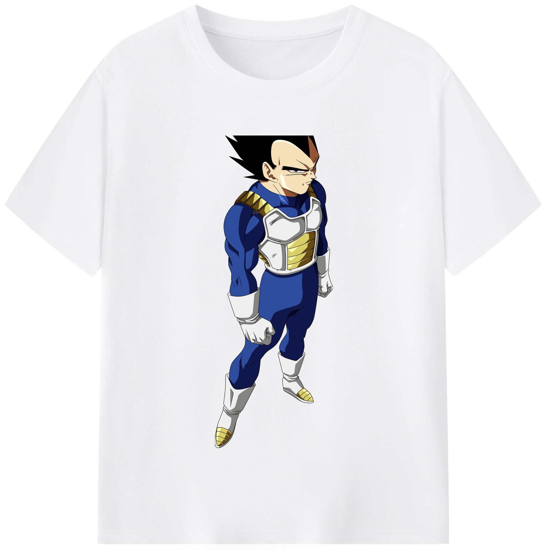 （画像用） ドラゴンボール ベジータ四世（Bejīta Yonsei）DRAGON BALL Vegeta IV 綿100％半袖Tシャツ（フロントプリント）