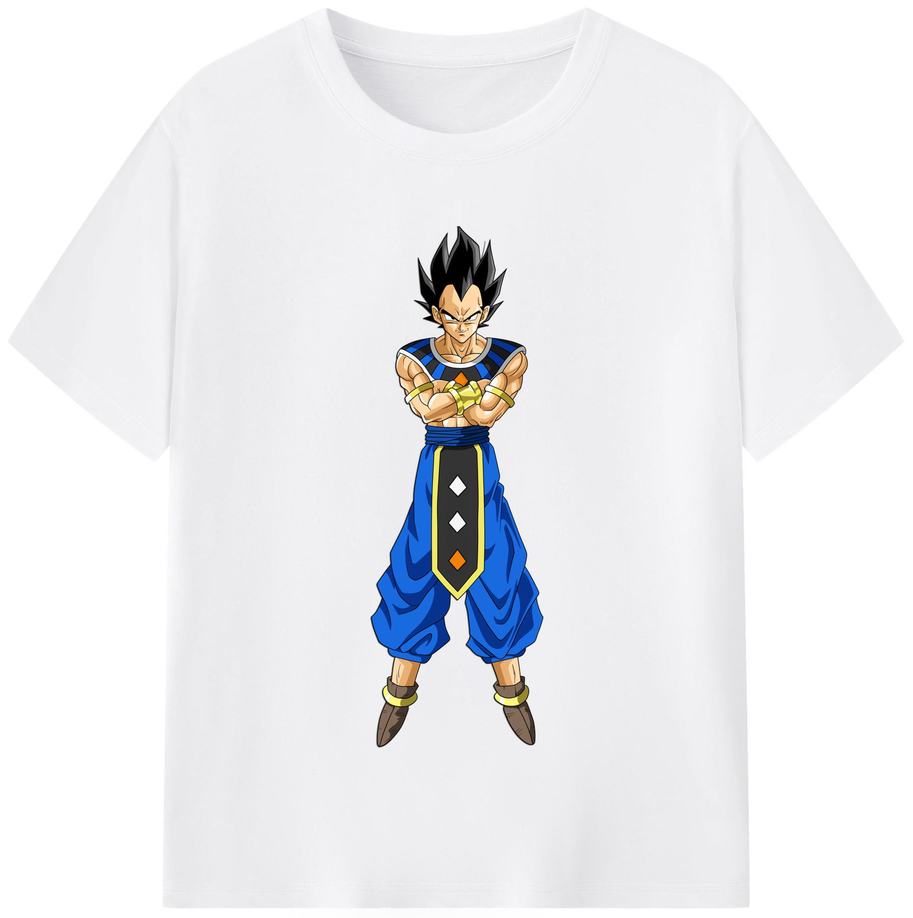 （画像用） ドラゴンボール ベジータ四世（Bejīta Yonsei）DRAGON BALL Vegeta IV 綿100％半袖Tシャツ（フロントプリント）