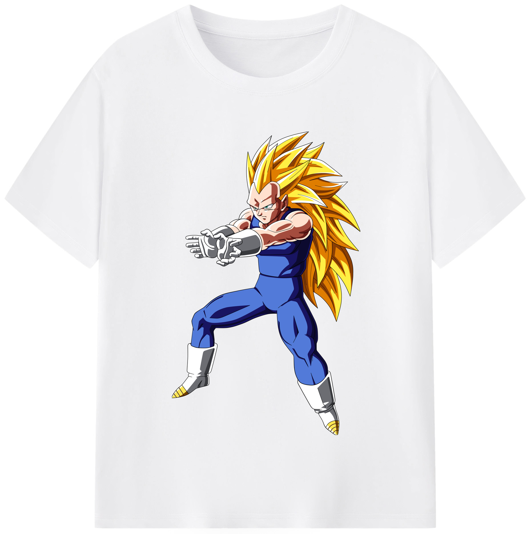 （画像用） ドラゴンボール ベジータ四世（Bejīta Yonsei）DRAGON BALL Vegeta IV 綿100％半袖Tシャツ（フロントプリント）