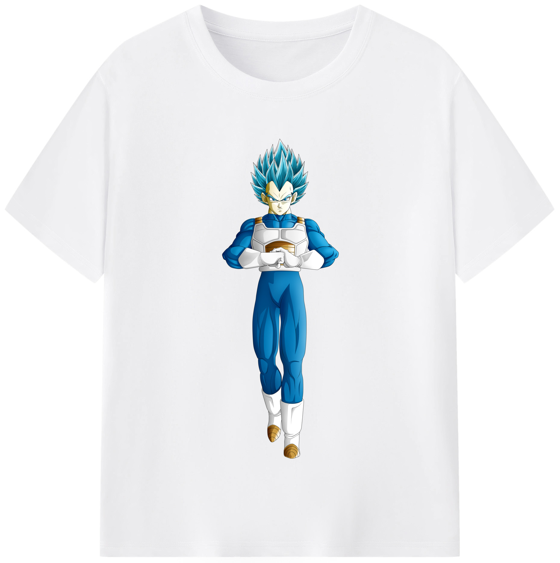 （画像用） ドラゴンボール ベジータ四世（Bejīta Yonsei）DRAGON BALL Vegeta IV 綿100％半袖Tシャツ（フロントプリント）