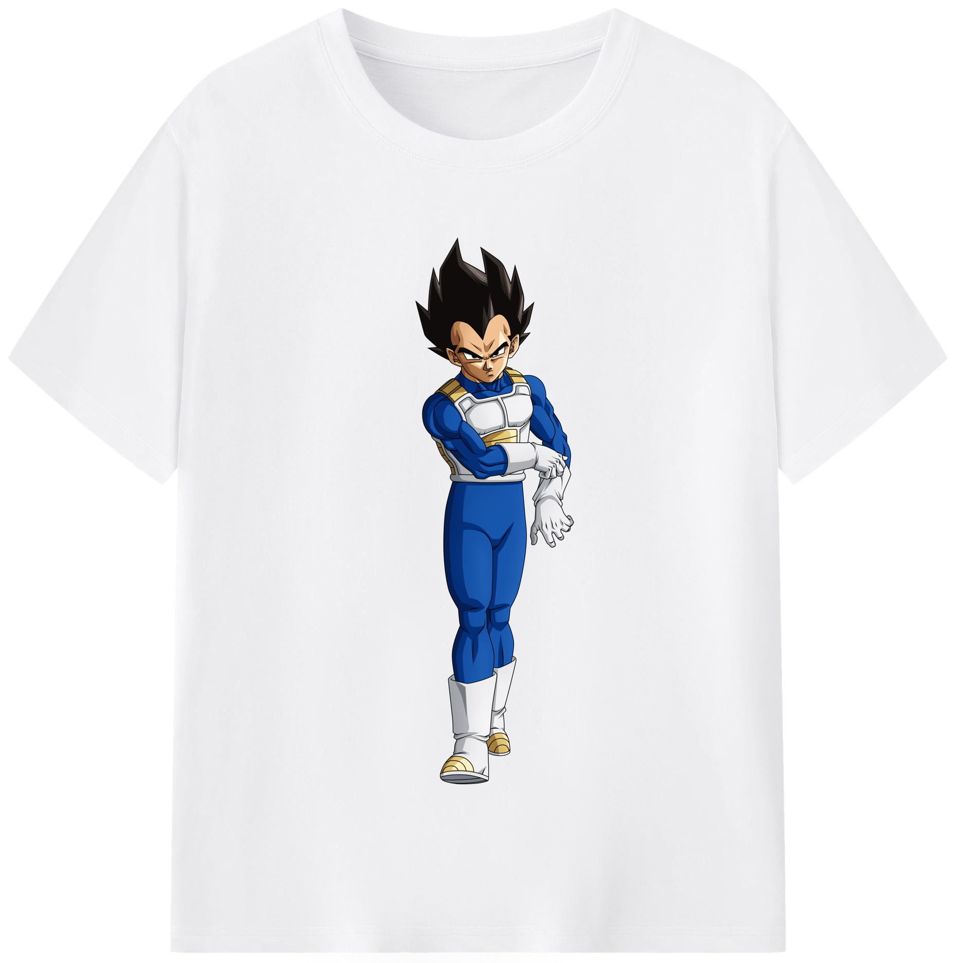 （画像用） ドラゴンボール ベジータ四世（Bejīta Yonsei）DRAGON BALL Vegeta IV 綿100％半袖Tシャツ（フロントプリント）