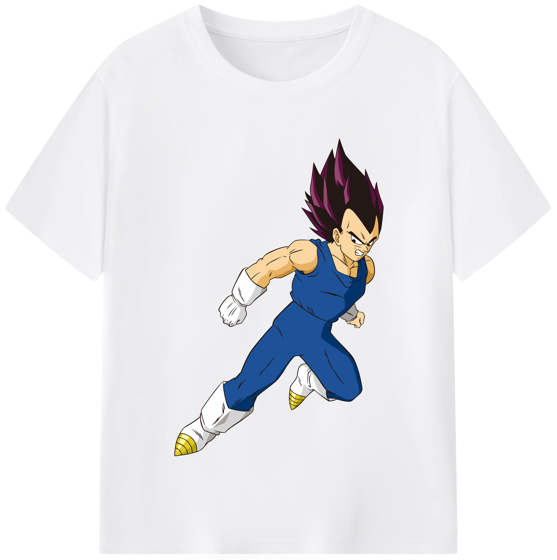 （画像用） ドラゴンボール ベジータ四世（Bejīta Yonsei）DRAGON BALL Vegeta IV 綿100％半袖Tシャツ（フロントプリント）