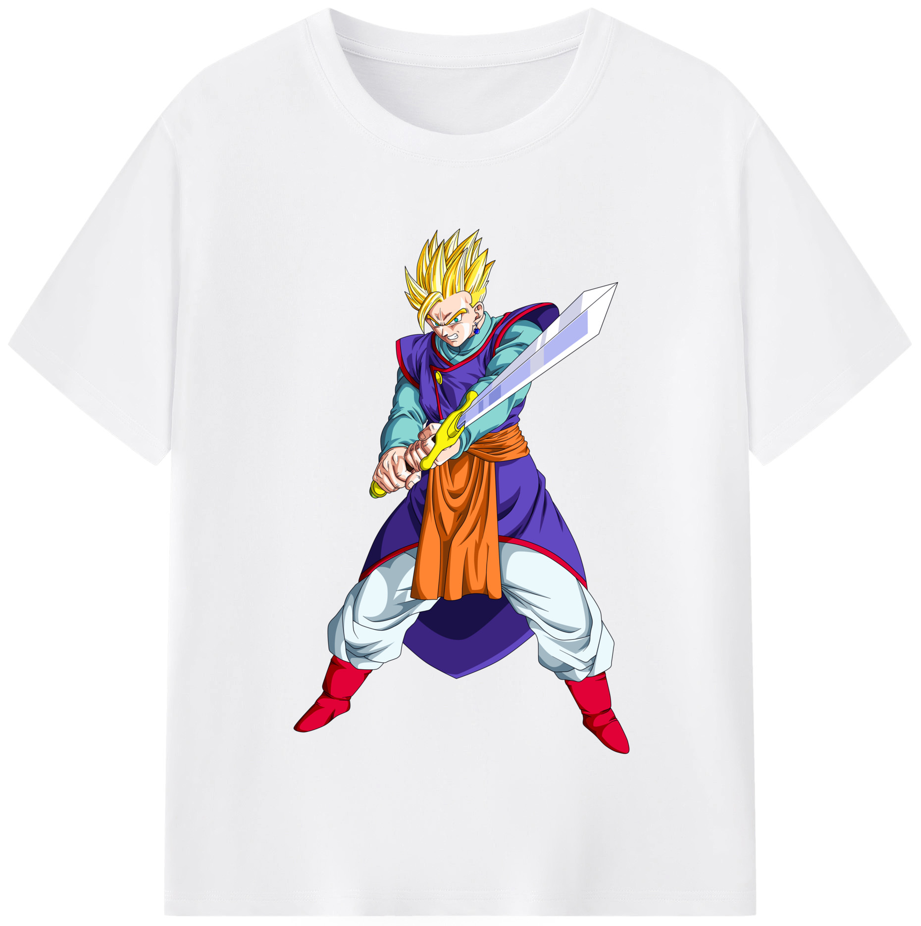 （画像用） ドラゴンボール 孫 悟飯（そんごはん）DRAGON BALL Son Gohan 綿100％半袖Tシャツ（フロントプリント）