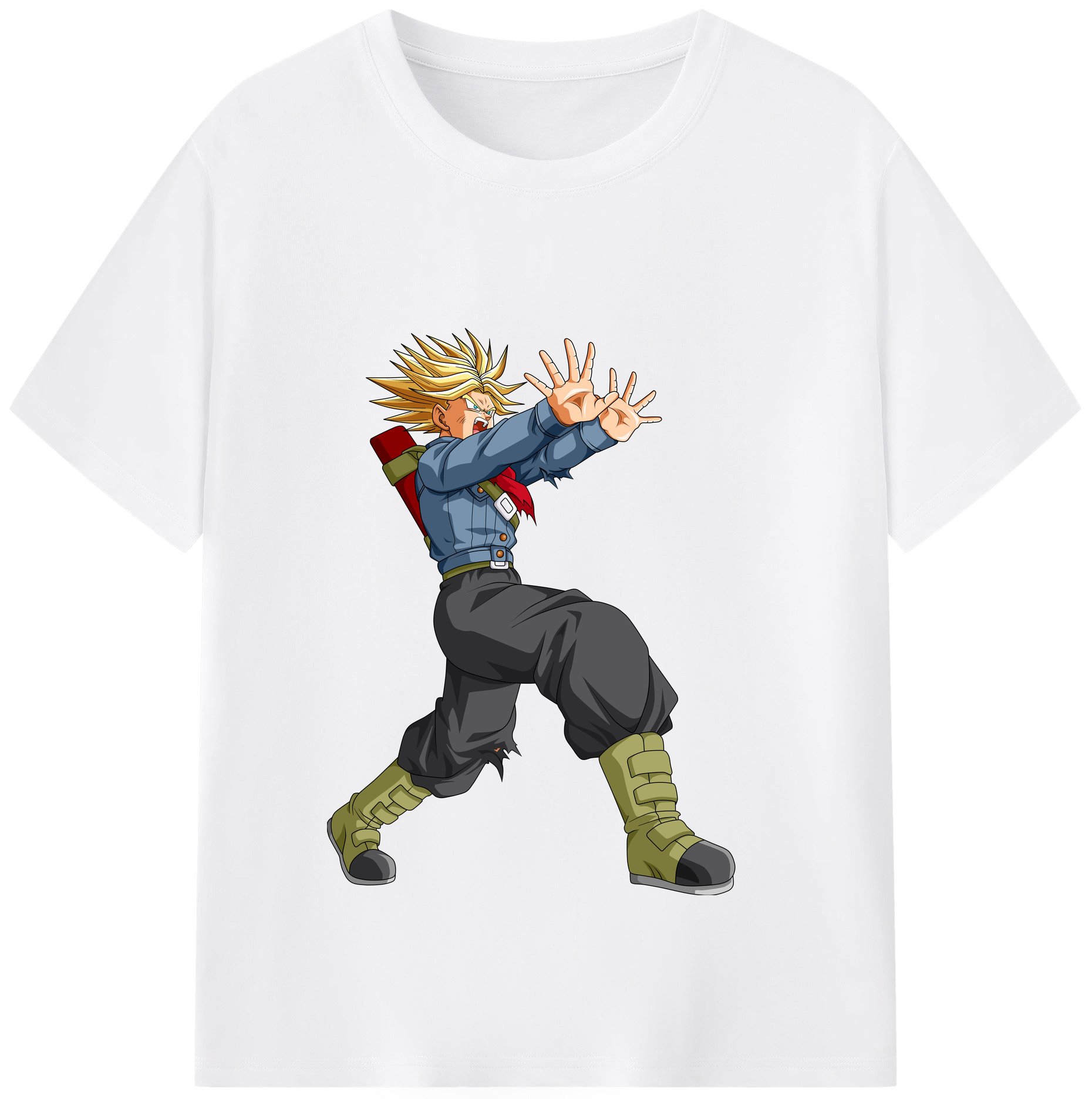 （画像用） ドラゴンボール トランクス（Torankusu）DRAGON BALL Trunks 綿100％半袖Tシャツ（フロントプリント）