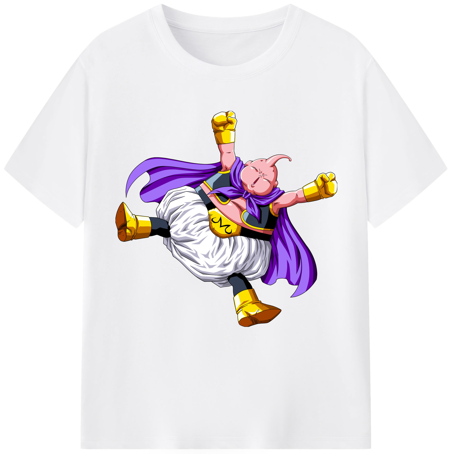 （画像用） ドラゴンボール 魔人ブウ DRAGON BALL Majin Buu 綿100％半袖Tシャツ（フロントプリント）