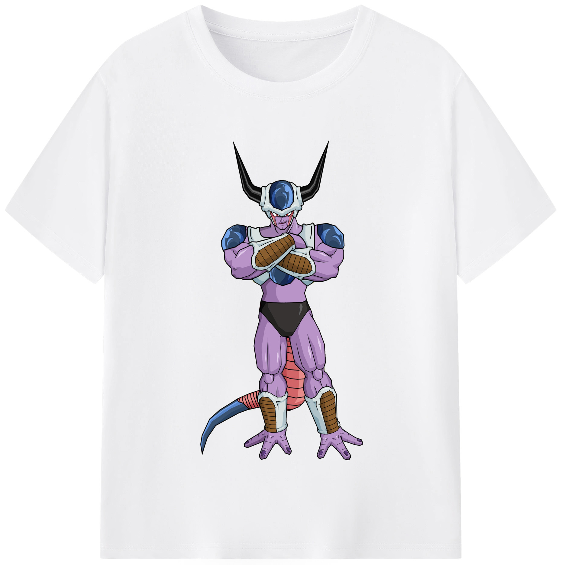 （画像用） ドラゴンボール フリーザ DRAGON BALL Frieza 綿100％半袖Tシャツ（フロントプリント）
