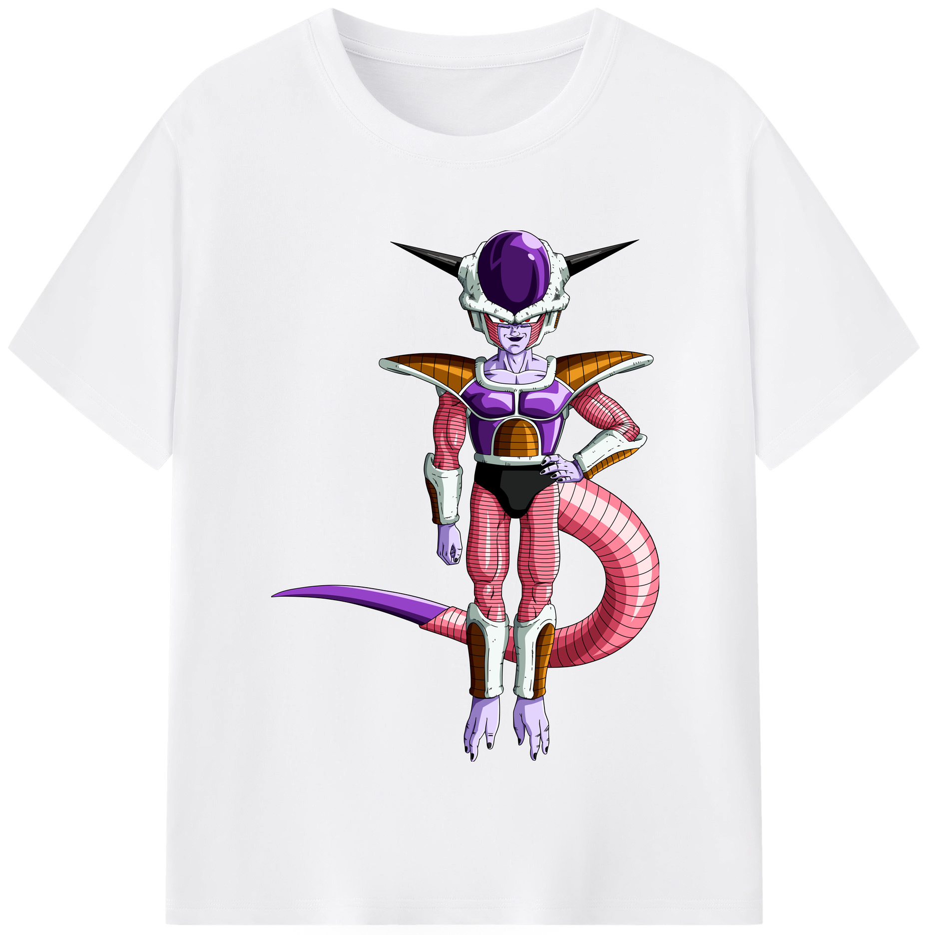 （画像用） ドラゴンボール フリーザ DRAGON BALL Frieza 綿100％半袖Tシャツ（フロントプリント）