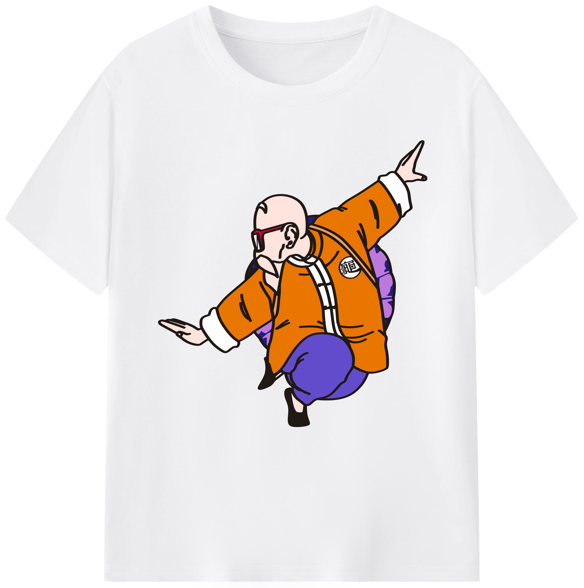（画像用） ドラゴンボール 亀仙人（かめせんにん） DRAGON BALL Master Roshi Kame Sennin 綿100％半袖Tシャツ（フロントプリント）