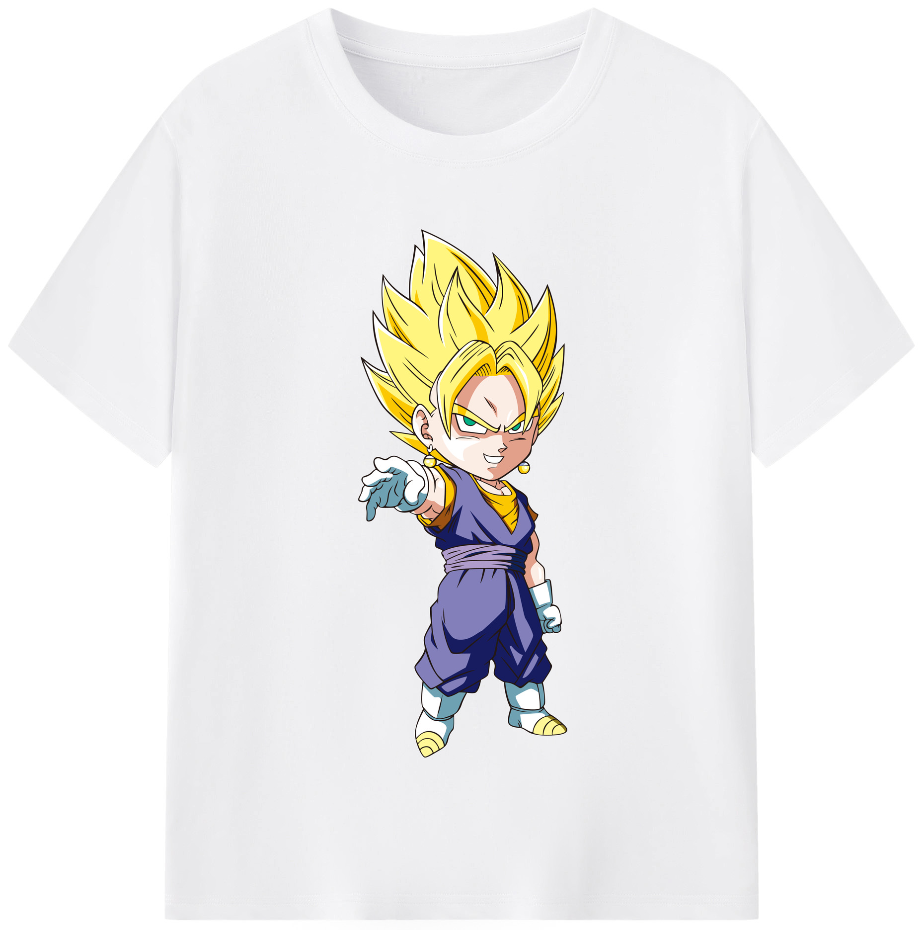 （画像用） ドラゴンボール ベジット DRAGON BALL Vegetto 綿100％半袖Tシャツ（フロントプリント）
